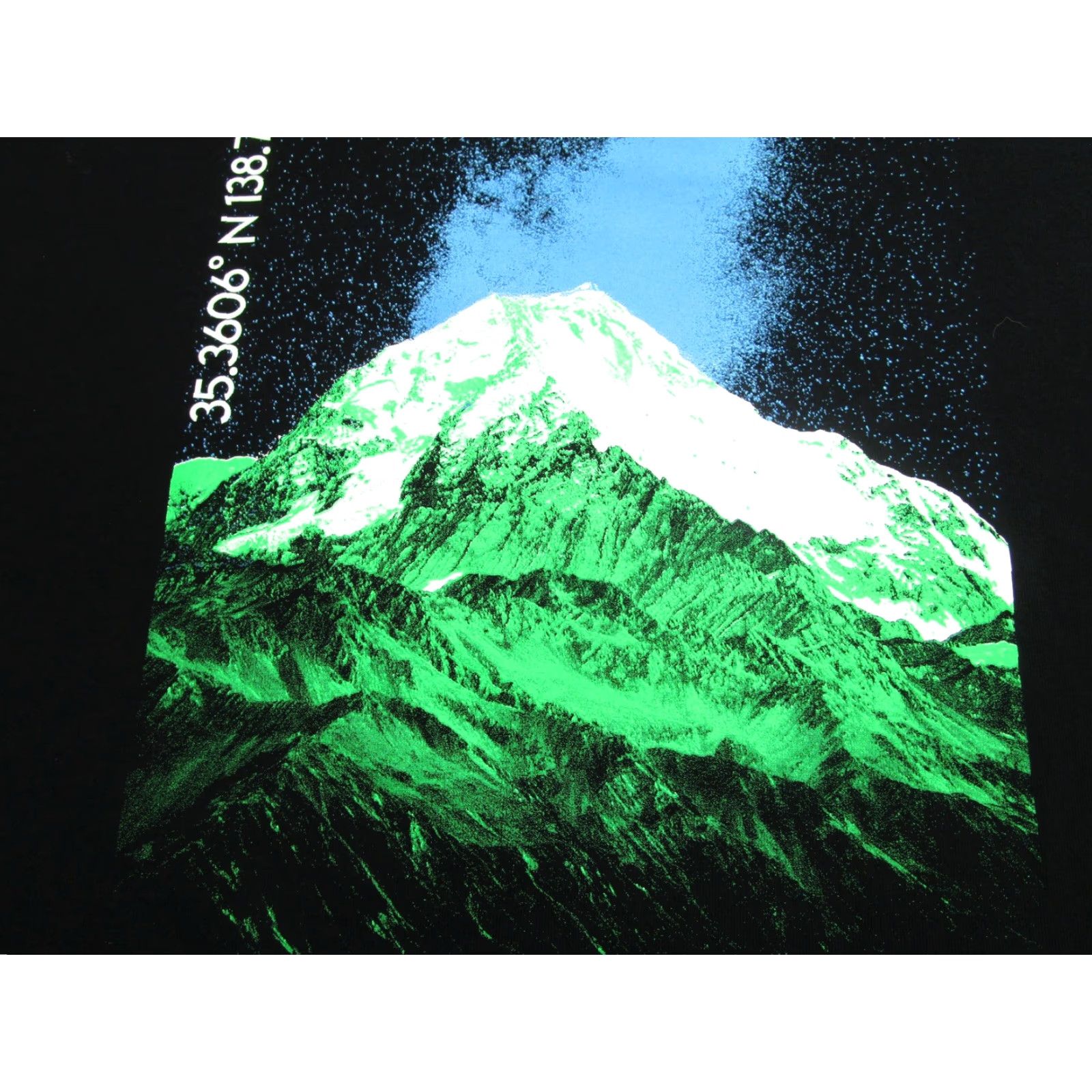 Vintage VINTAGE JADESIX Shirt Mens XL Black Graphic Mount Fuji Coordinates Tee Back Hit Size US XL / EU 56 / 4 - 3 Thumbnail