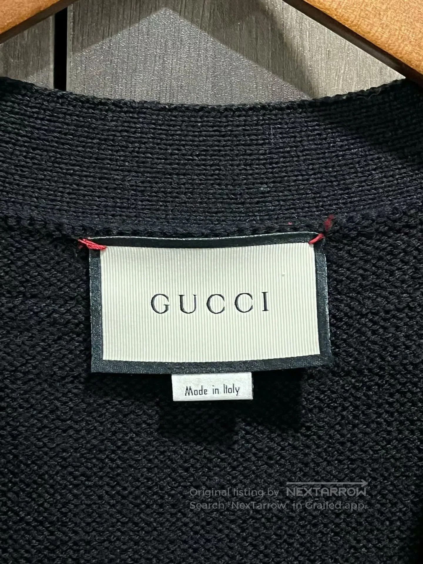 Gucci black embroidered wool cardigan from gucci. Size US M / EU 48-50 / 2 - 7 Thumbnail