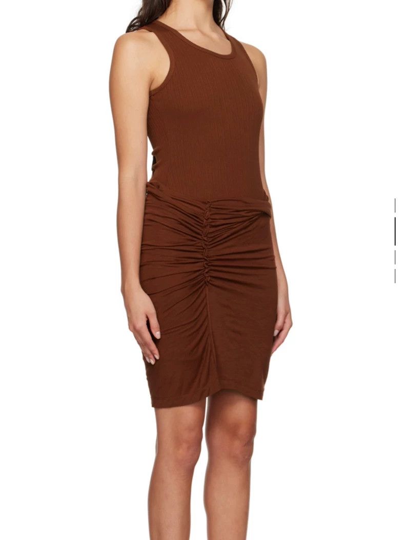 Helmut Lang HELMUT LANG Brown combo dress Size S / US 4 / IT 40 - 2 Thumbnail