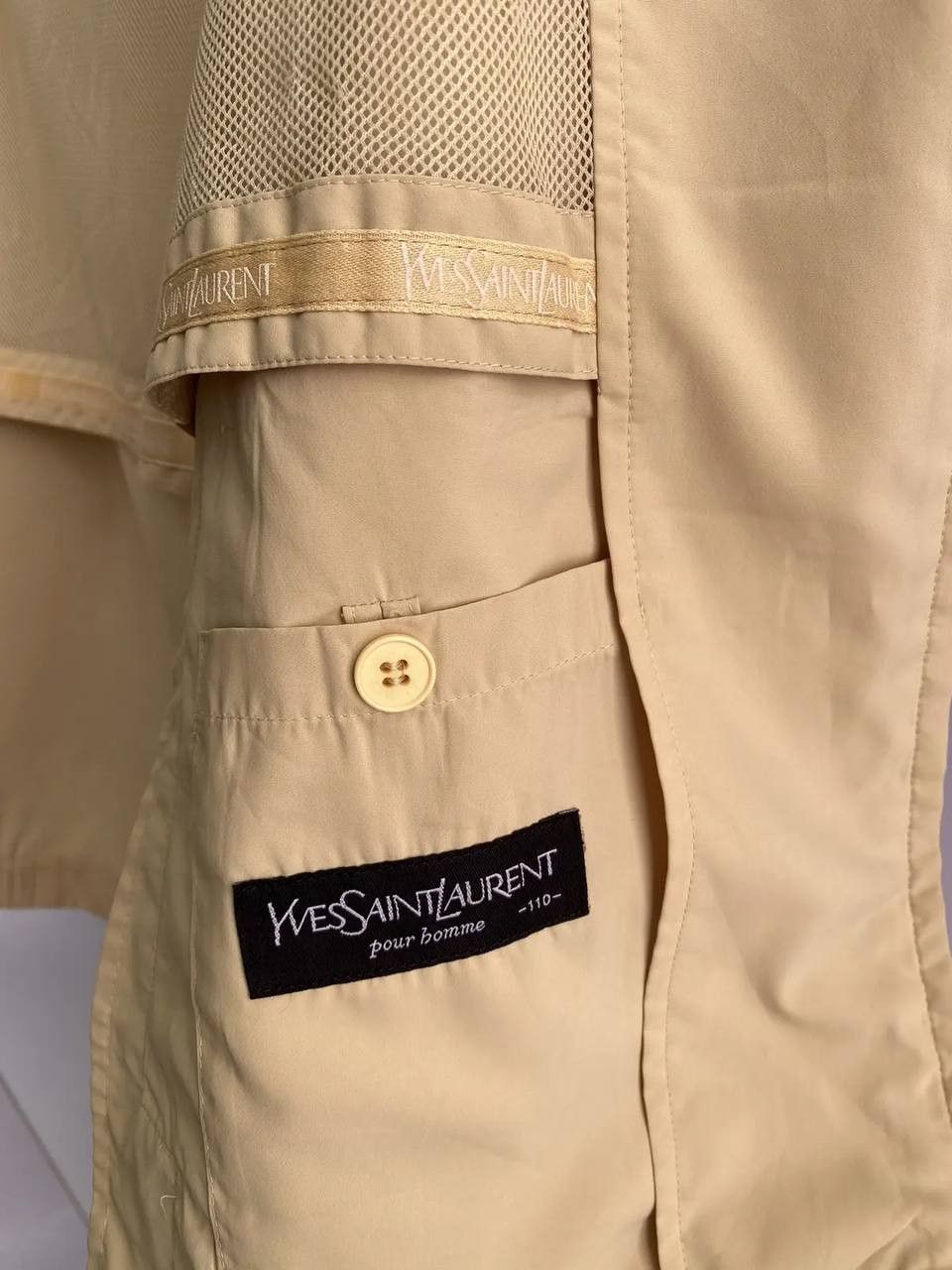 Saint Laurent Paris × Vintage × Yves Saint Laurent Vintage Yves Saint Laurent Logo Bomber Light Jacket Size US M / EU 48-50 / 2 - 7 Thumbnail