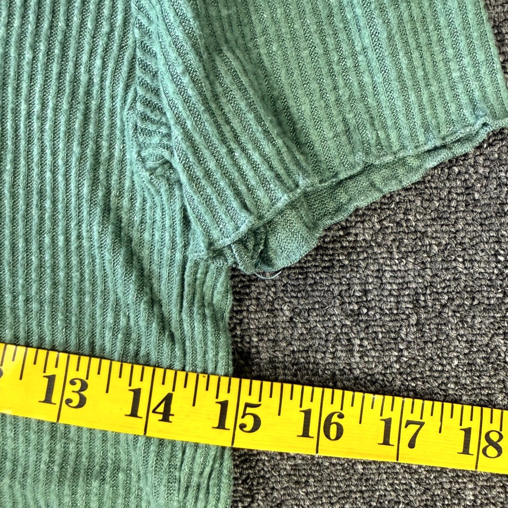 American Eagle Outfitters Vintage Y2k American Eagle Outfitters Short Sleeve Green Ribbed Shirt M Size M / US 6-8 / IT 42-44 - 4 Thumbnail