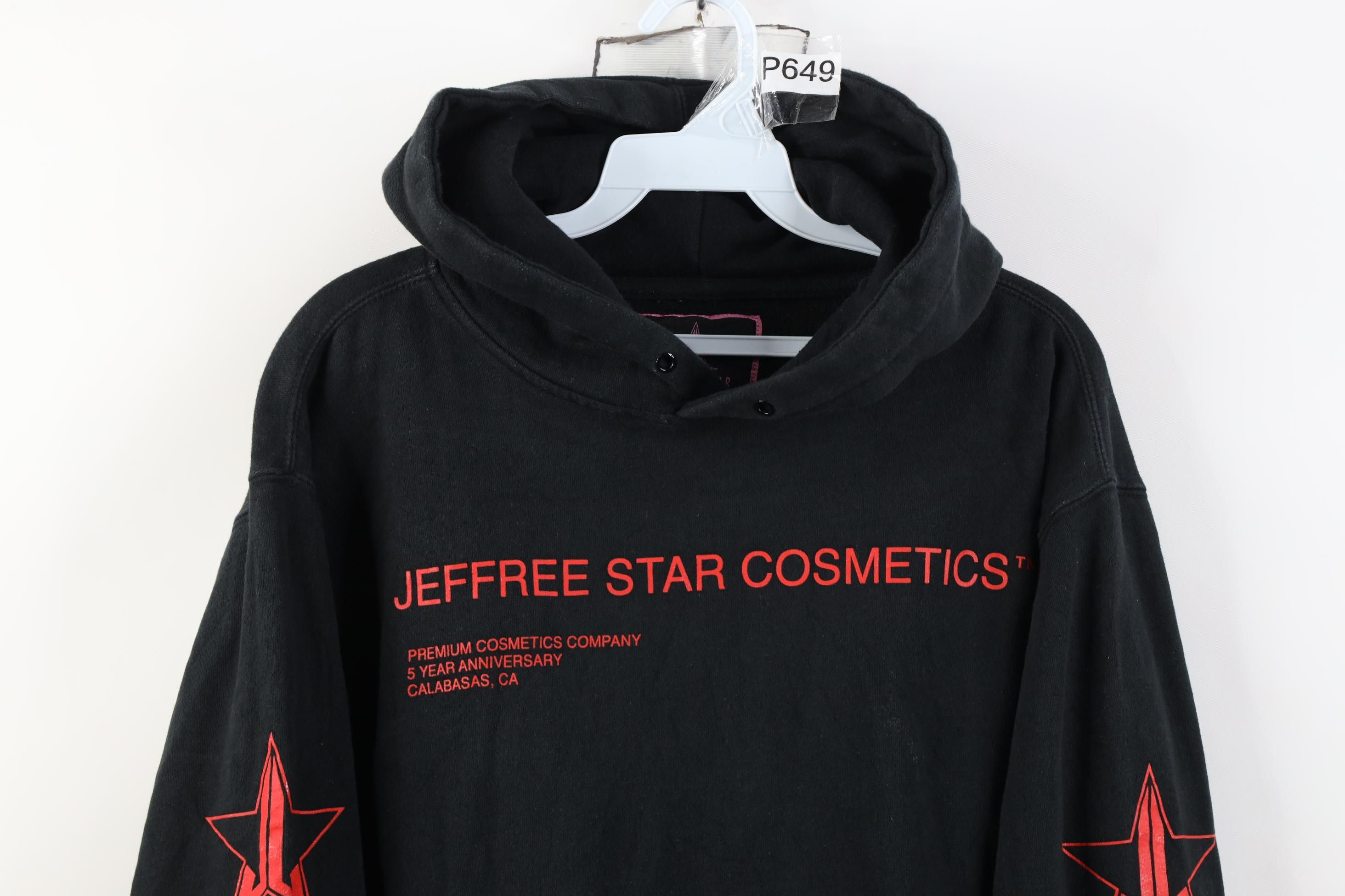Vintage Jeffree Star Cosmetics 5 Year Anniversary Heavyweight Hoodie Size M / US 6-8 / IT 42-44 - 2 Thumbnail