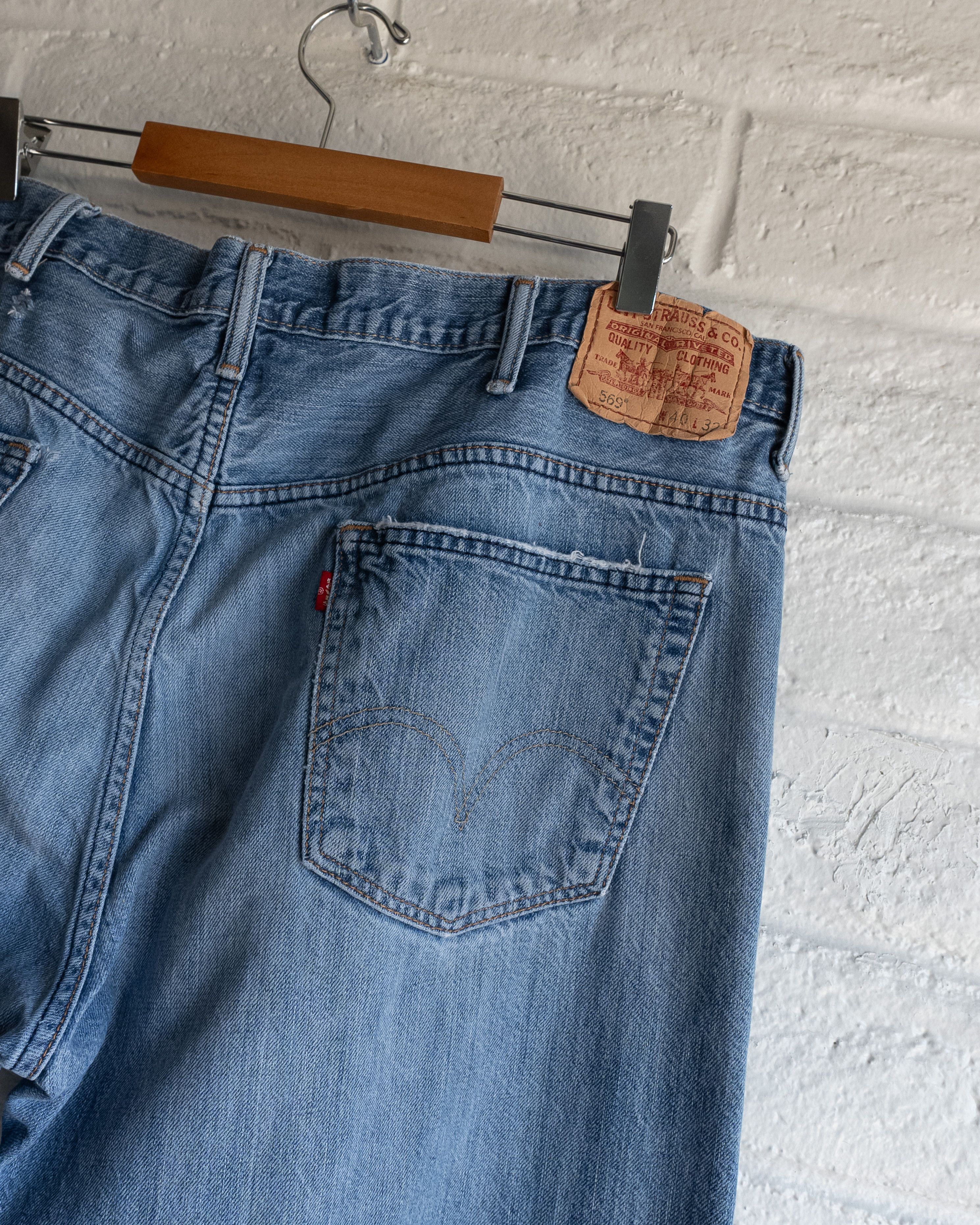 Levi's Vintage 2000s Levi's 569 Jeans Y2K Loose Baggy Men's 40 Size US 40 / EU 56 - 5 Thumbnail