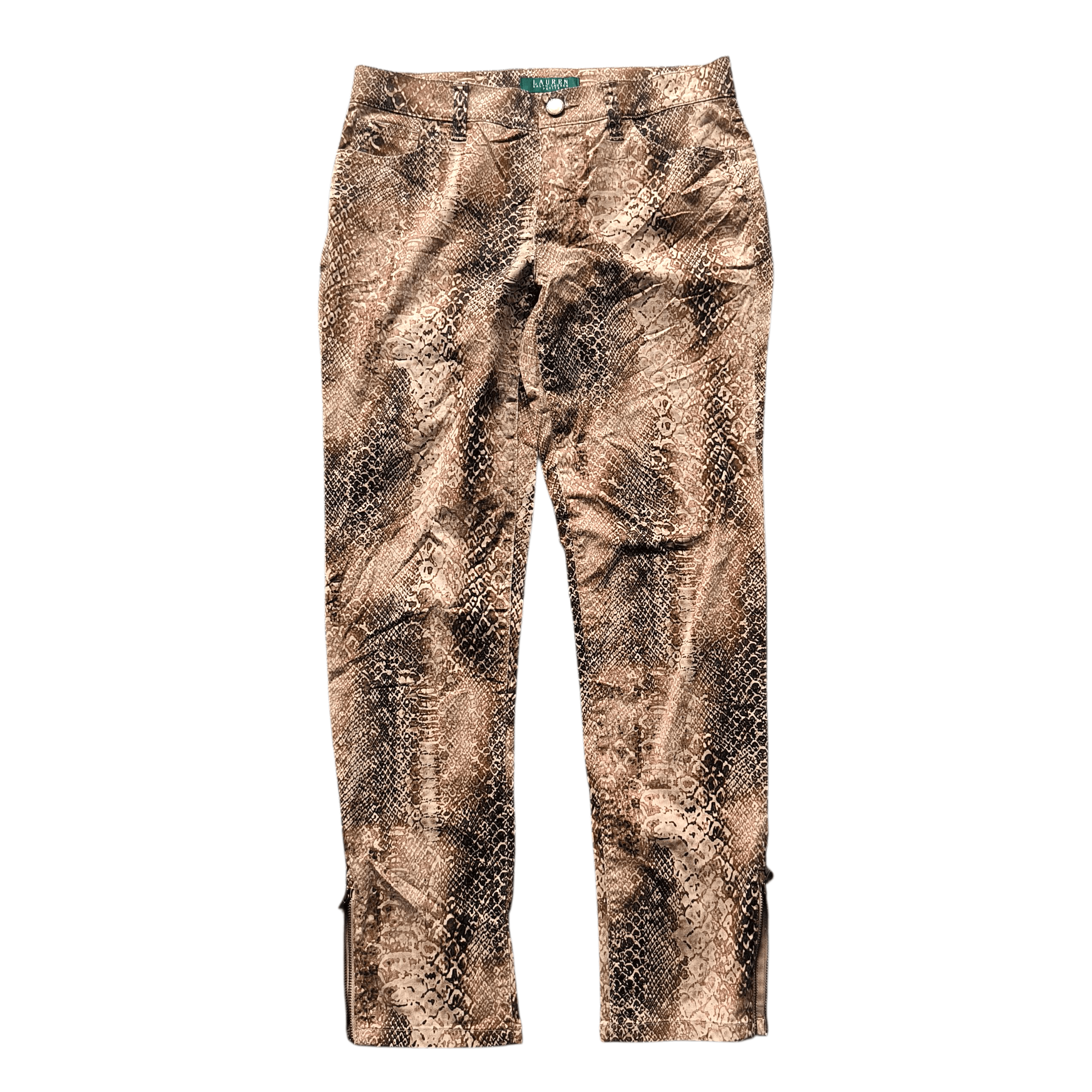 Lauren Ralph Lauren Y2K Lauren Ralph Lauren Snake Skin Trousers Size 28" / US 6 / IT 42 - 1 Thumbnail