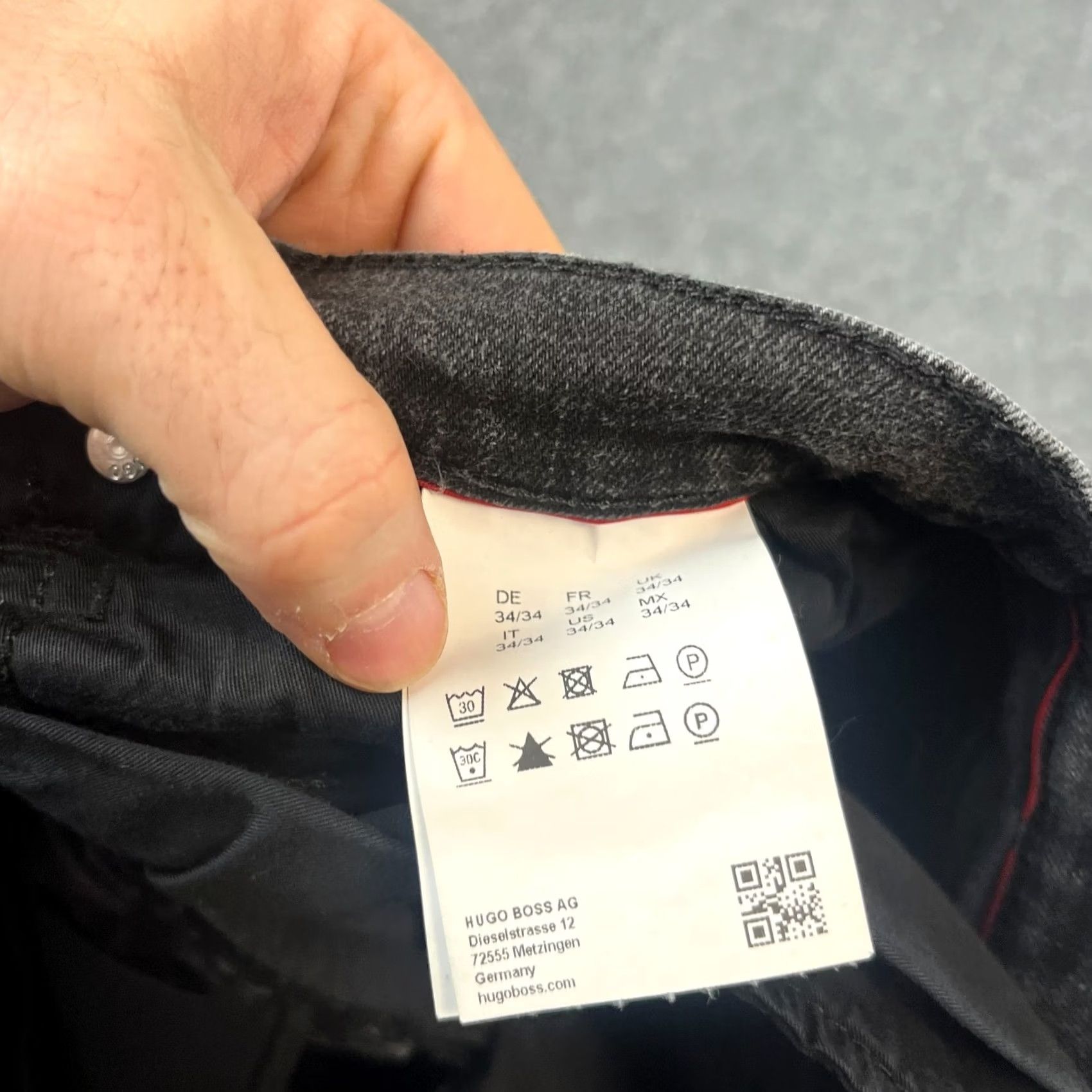 Hugo Boss HUGO BOSS Jeans 708 Slim Skinny 32 32 Dark Grey Wash Vintage No 5-Pocket Mens Regular Jeans Size US 32 / EU 48 - 7 Thumbnail