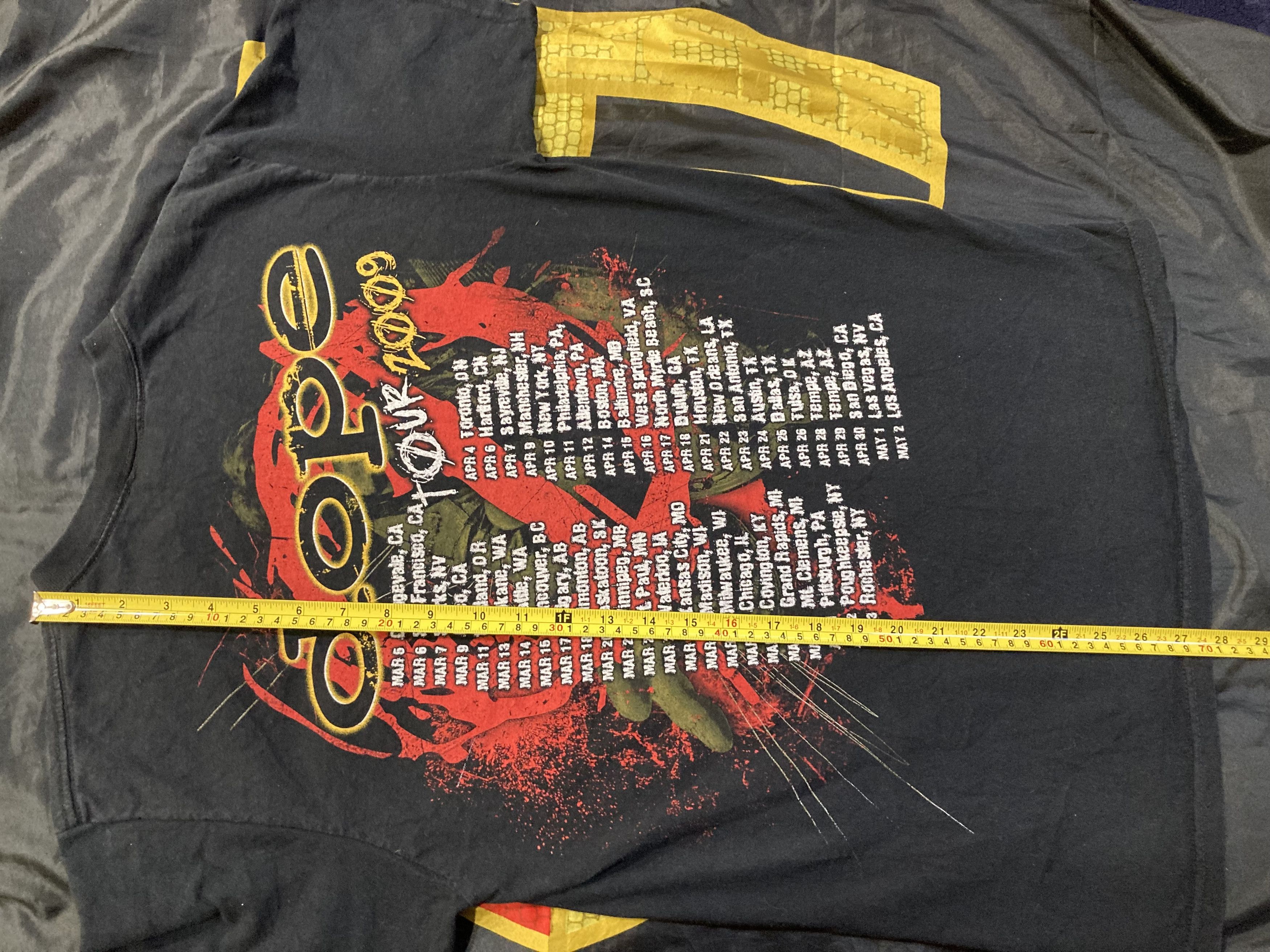 Band Tees Dope No Regrets American Tour 2009 Tee Size US M / EU 48-50 / 2 - 8 Thumbnail