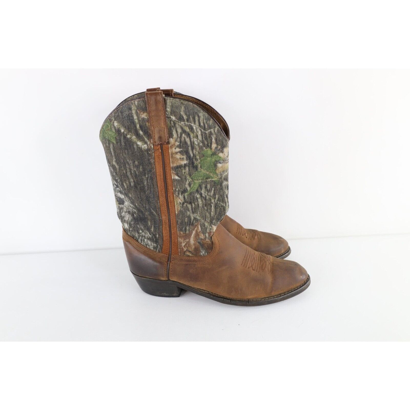 Vintage Vintage Laredo Distressed Leather Camouflage Cowboy Boots Size US 13 / EU 46 - 4 Thumbnail