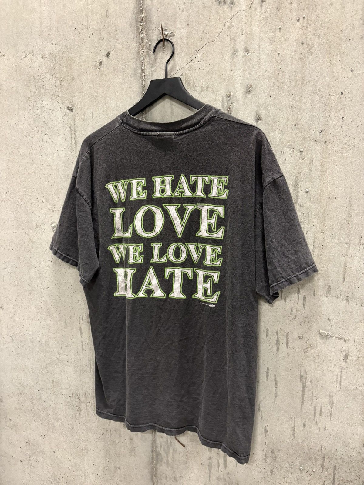 Band Tees Vintage Marilyn Manson Hate Love Shirt Faded Distress Grunge Size US XL / EU 56 / 4 - 1 Thumbnail