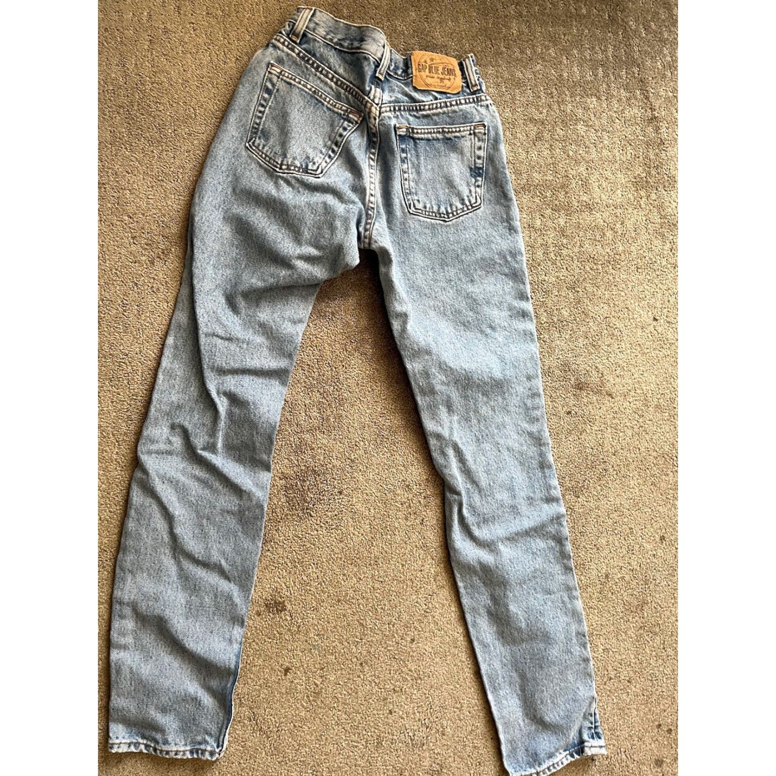 Gap VINTAGE Distressed 90s Gap Classic Fit Tapered Jeans Womens ACTUAL 24x31 Denim Size 42" / US 20 - 2 Thumbnail