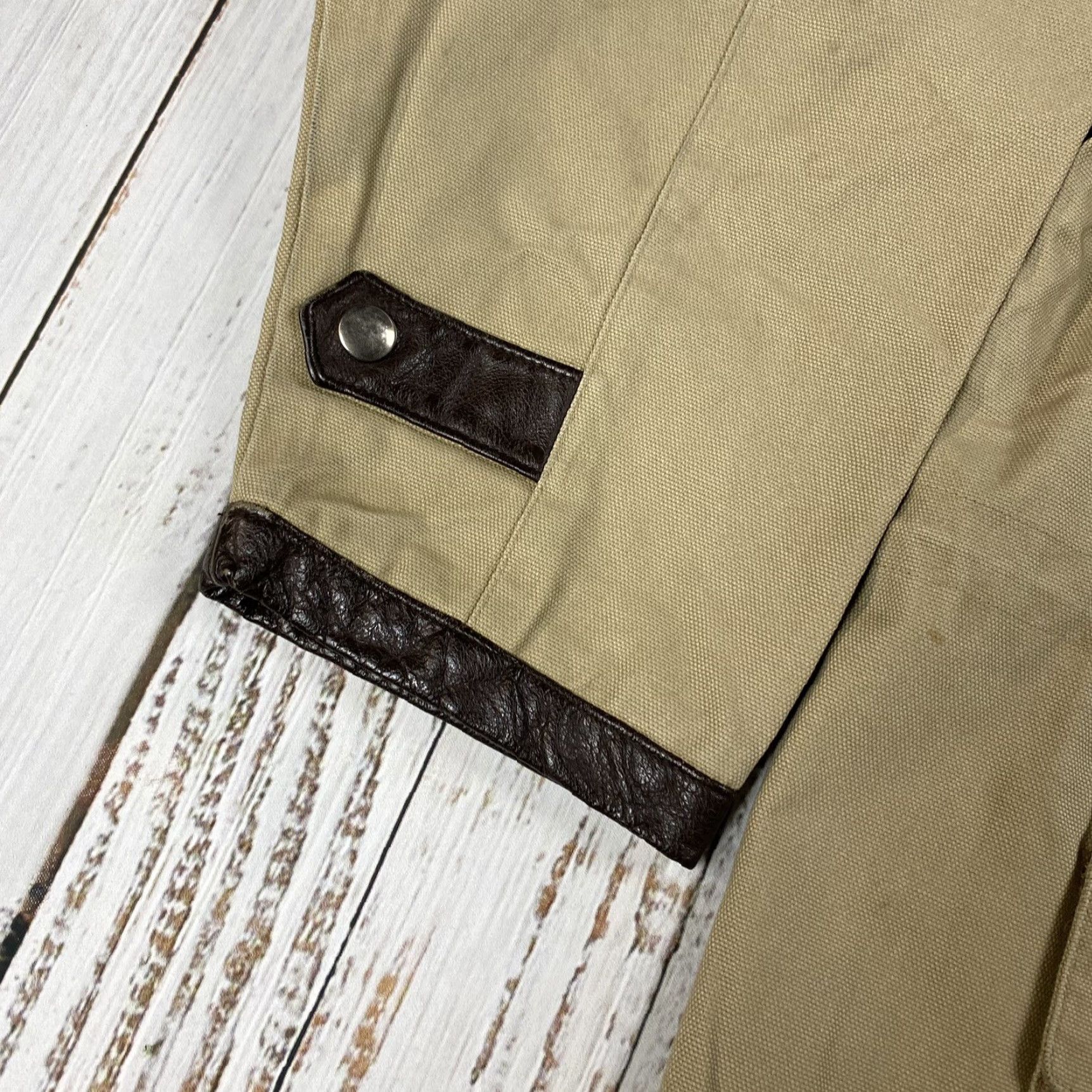 Vintage VINTAGE AMERICAN ACCESSORIES DUCK CANVAS CHORE COAT JACKET MENS XL BEIGE WORK BARN COAT Size US XL / EU 56 / 4 - 3 Thumbnail