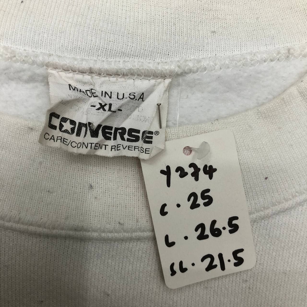 Converse Y274 VTG 90s CONVERSE U.S.A SWEATSHIRT Size US XL / EU 56 / 4 - 7 Thumbnail