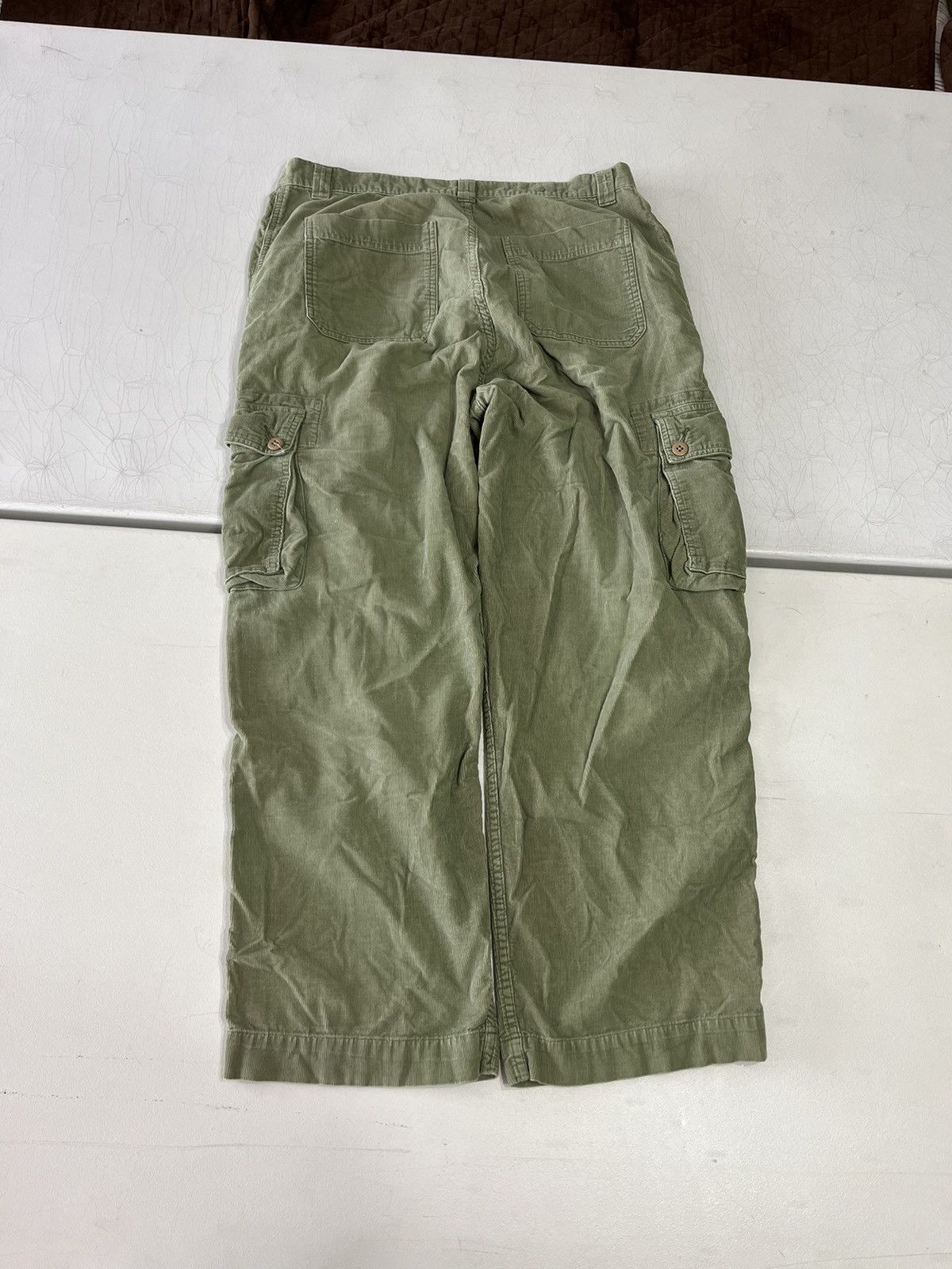 Nautica × Vintage Y2K nautica wide leg baggy corduroy pants Size US 35 - 2 Thumbnail