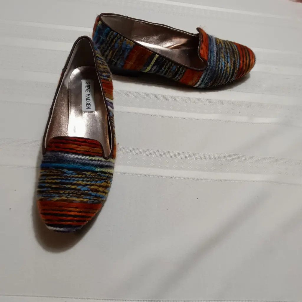 Steve Madden Steve Madden Woven Loafers – Textured Retro Slip-Ons (US 6) Size US 6 / IT 36 - 1 Thumbnail