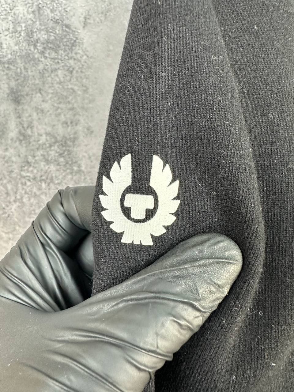 Belstaff Belstaff Hoodie Black Pullover w/ Big Logo Cotton Size US S / EU 44-46 / 1 - 11 Thumbnail
