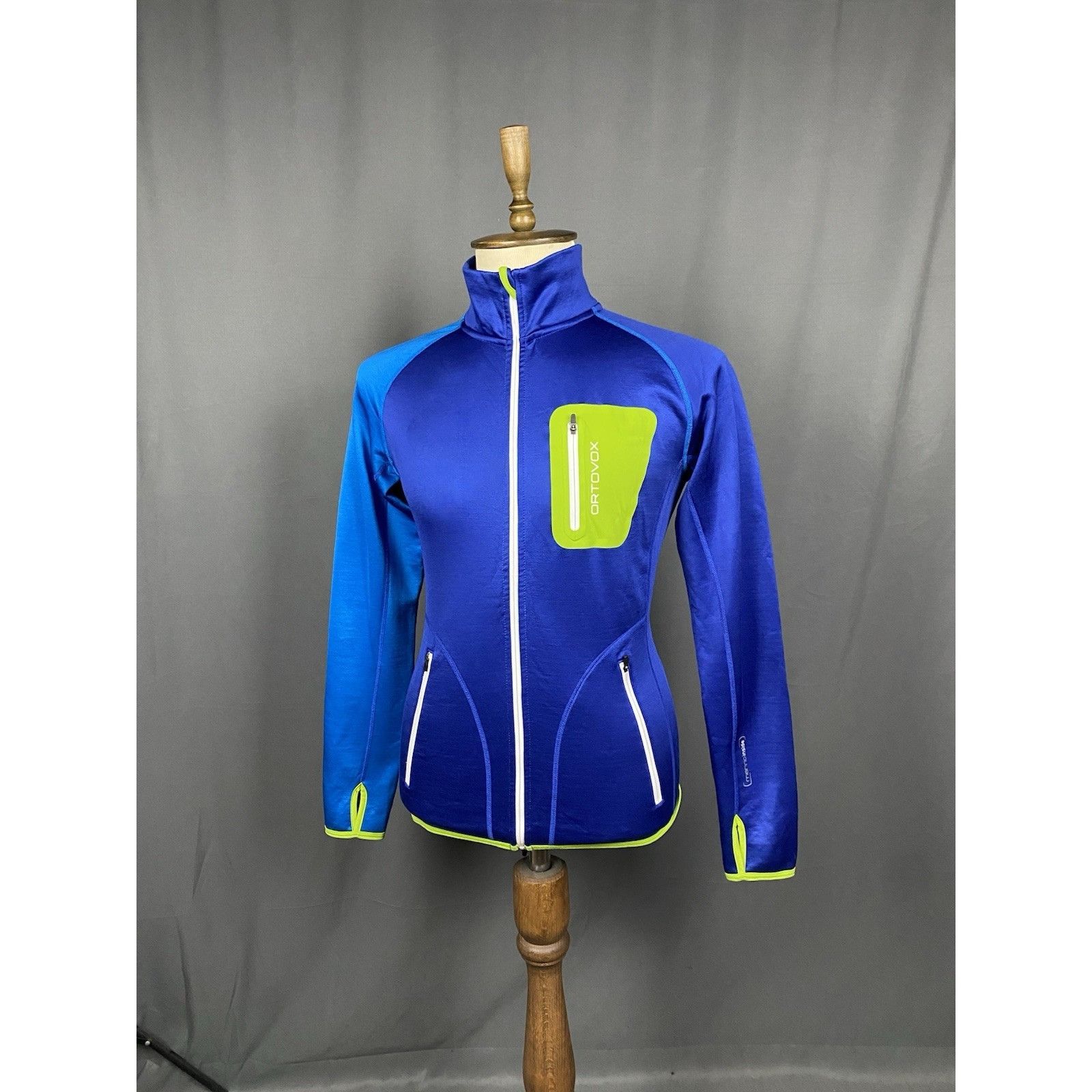 ORTOVOX Ortovox Men's Blue Full Zip Wool High Neck Sweater Size M Size US M / EU 48-50 / 2 - 4 Thumbnail