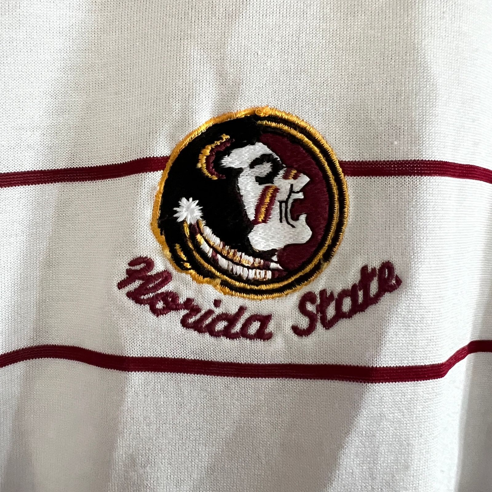 Vintage VTG 80s Florida State Seminoles Sahara Polo Shirt L 21x28 Size US L / EU 52-54 / 3 - 4 Thumbnail
