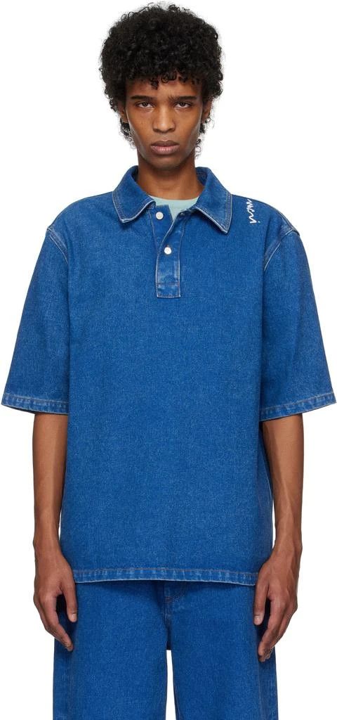 Marni o1w1db10526 T-Shirts in Blue Size US M / EU 48-50 / 2 - 1 Thumbnail