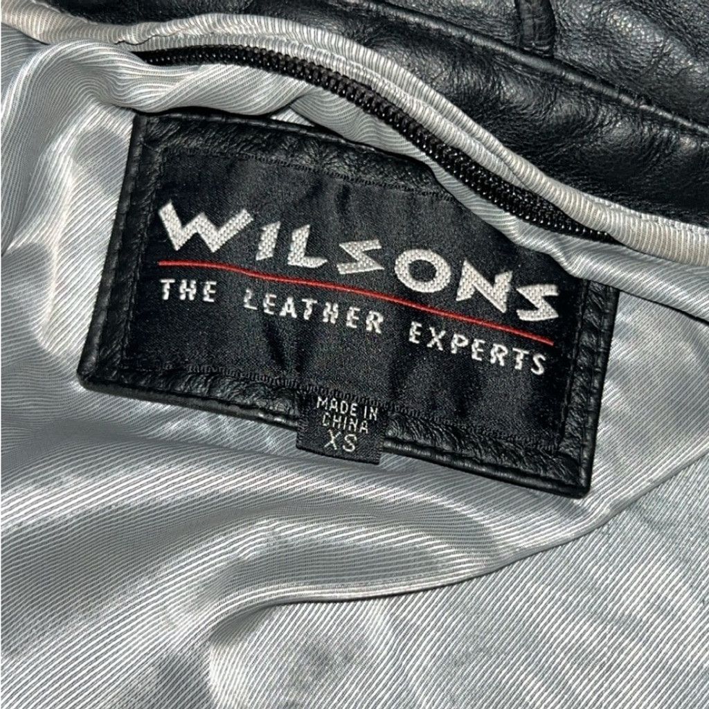 Wilsons Leather Wilsons Leather Women's Black Belted Jacket Size XS / US 0-2 / IT 36-38 - 2 Thumbnail