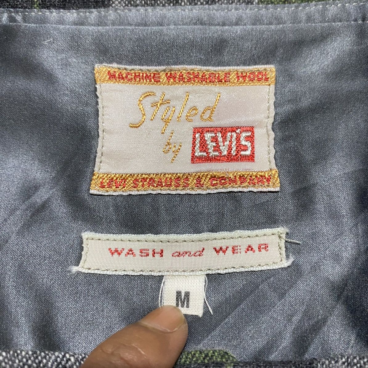 Levi's Vintage Clothing Vintage 1950’s Levi’s Wool Check shirt jacket Size US L / EU 52-54 / 3 - 5 Thumbnail