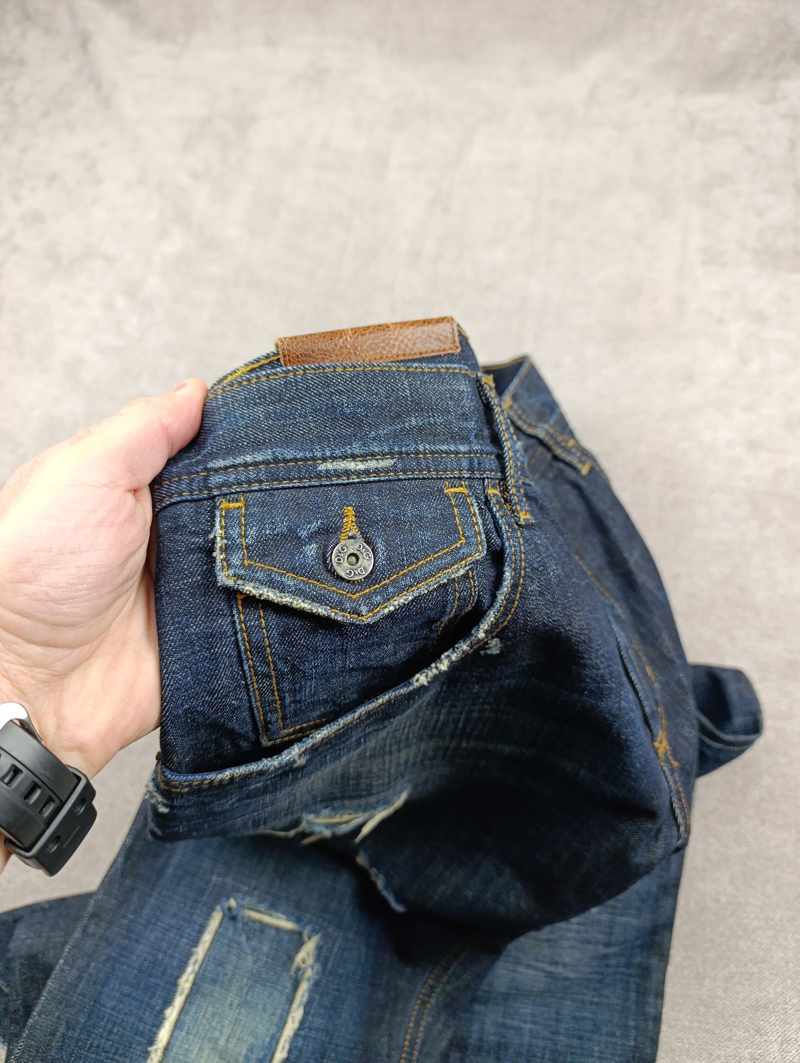 Dolce & Gabbana Dolce & Gabbana Distressed Indigo Denim Pants Jeans Size US 33 - 12 Thumbnail