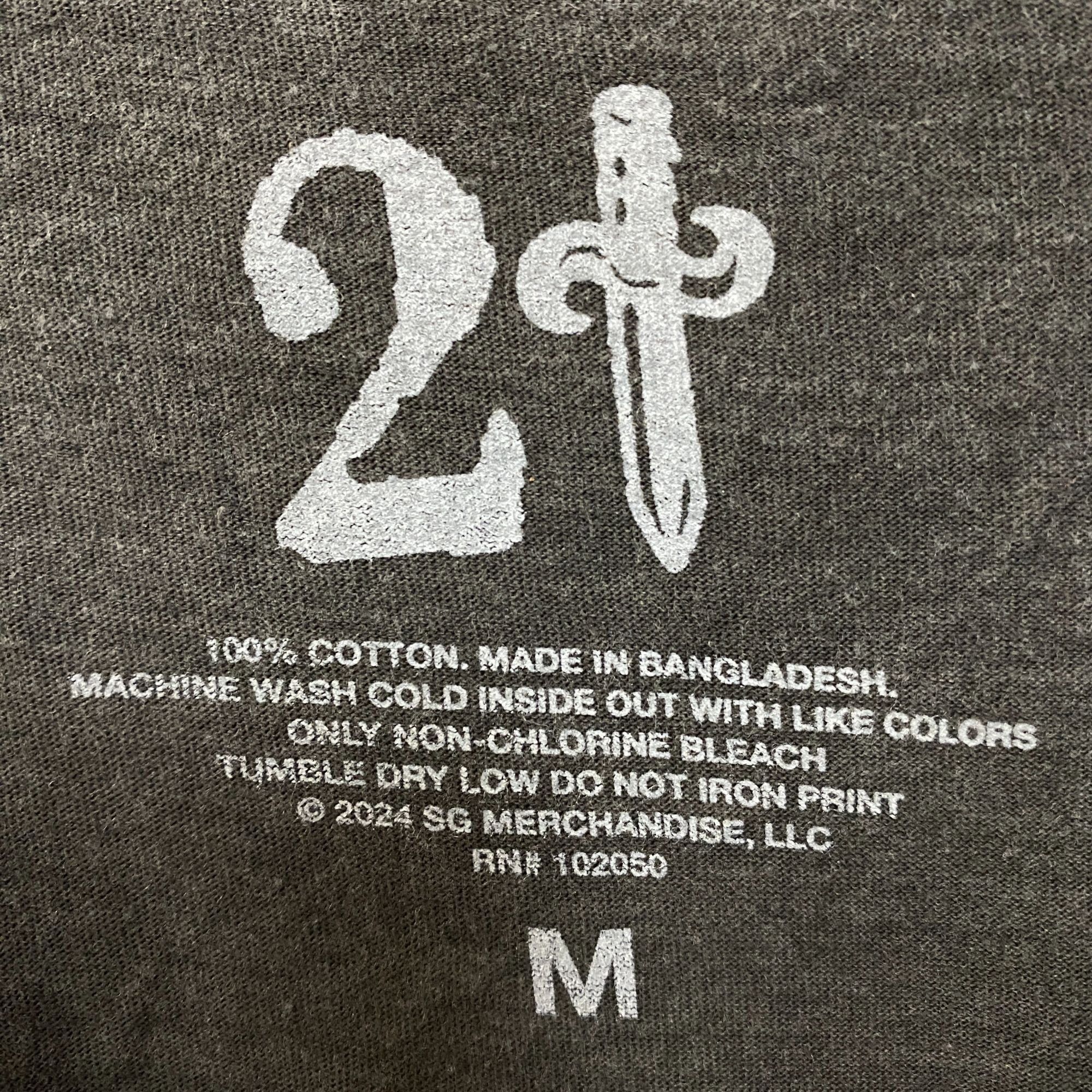 21 Savage 21 Savage European Rap Tour Tshirt size Medium Size US M / EU 48-50 / 2 - 5 Thumbnail