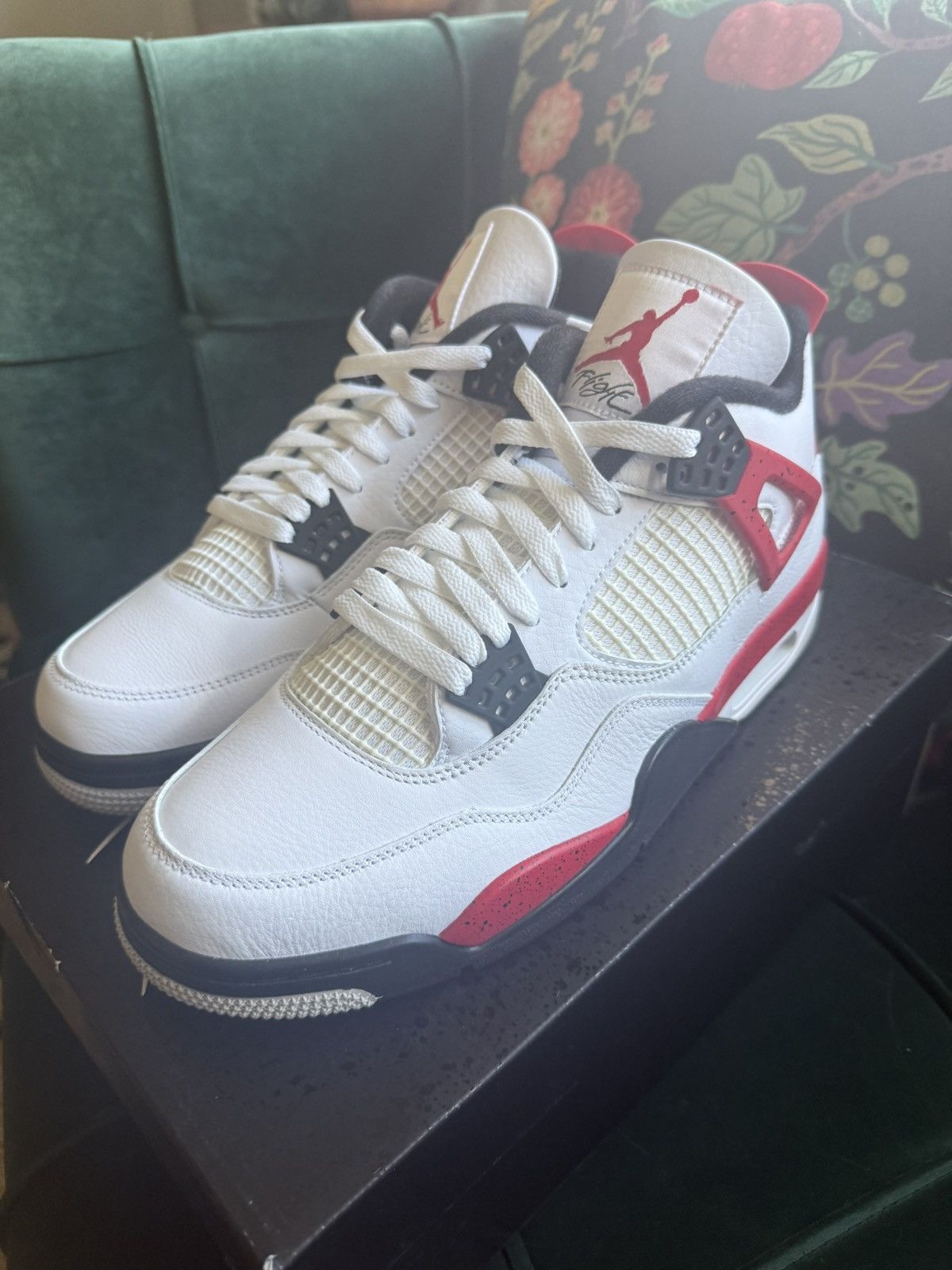 Jordan Brand Jordan 4 Retro Red Cement Size US 11.5 / EU 44-45 - 2 Thumbnail