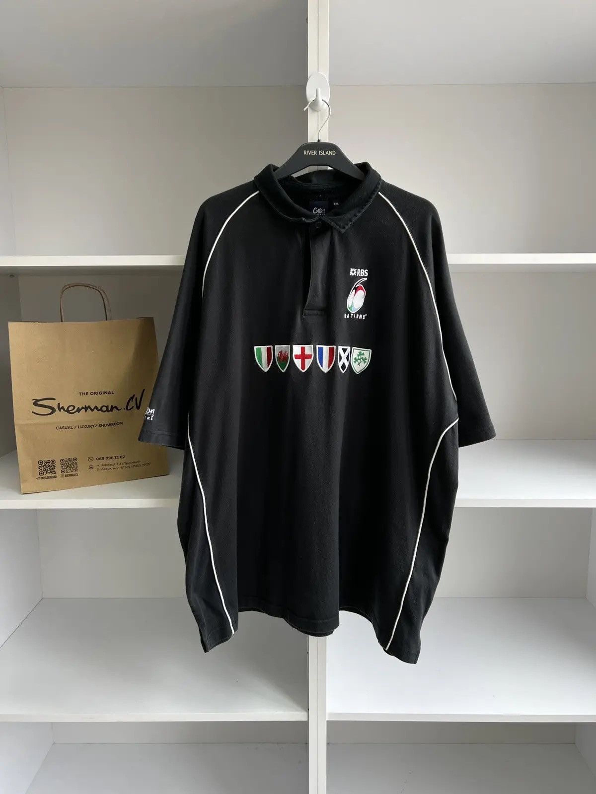 Vintage Vintage RBS Six Nations Rugby Cotton Traders polo tee Size US XXL / EU 58 / 5 - 1 Thumbnail