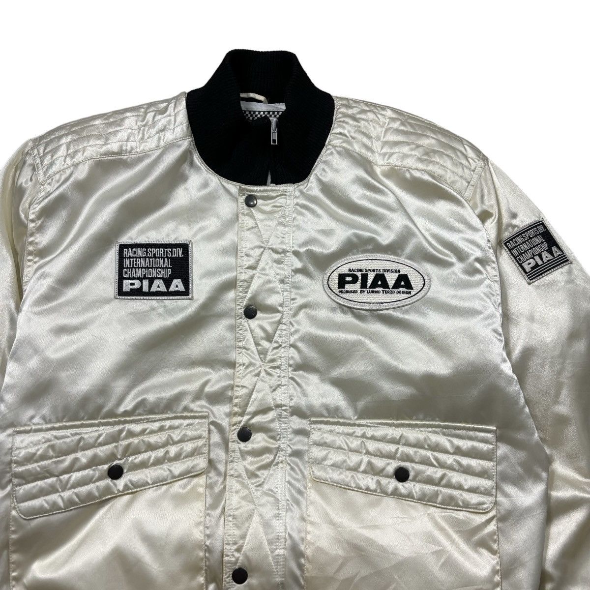 Gear for Sports Vintage Piaa Motor Sports Bomber Jacket Size US L / EU 52-54 / 3 - 3 Thumbnail