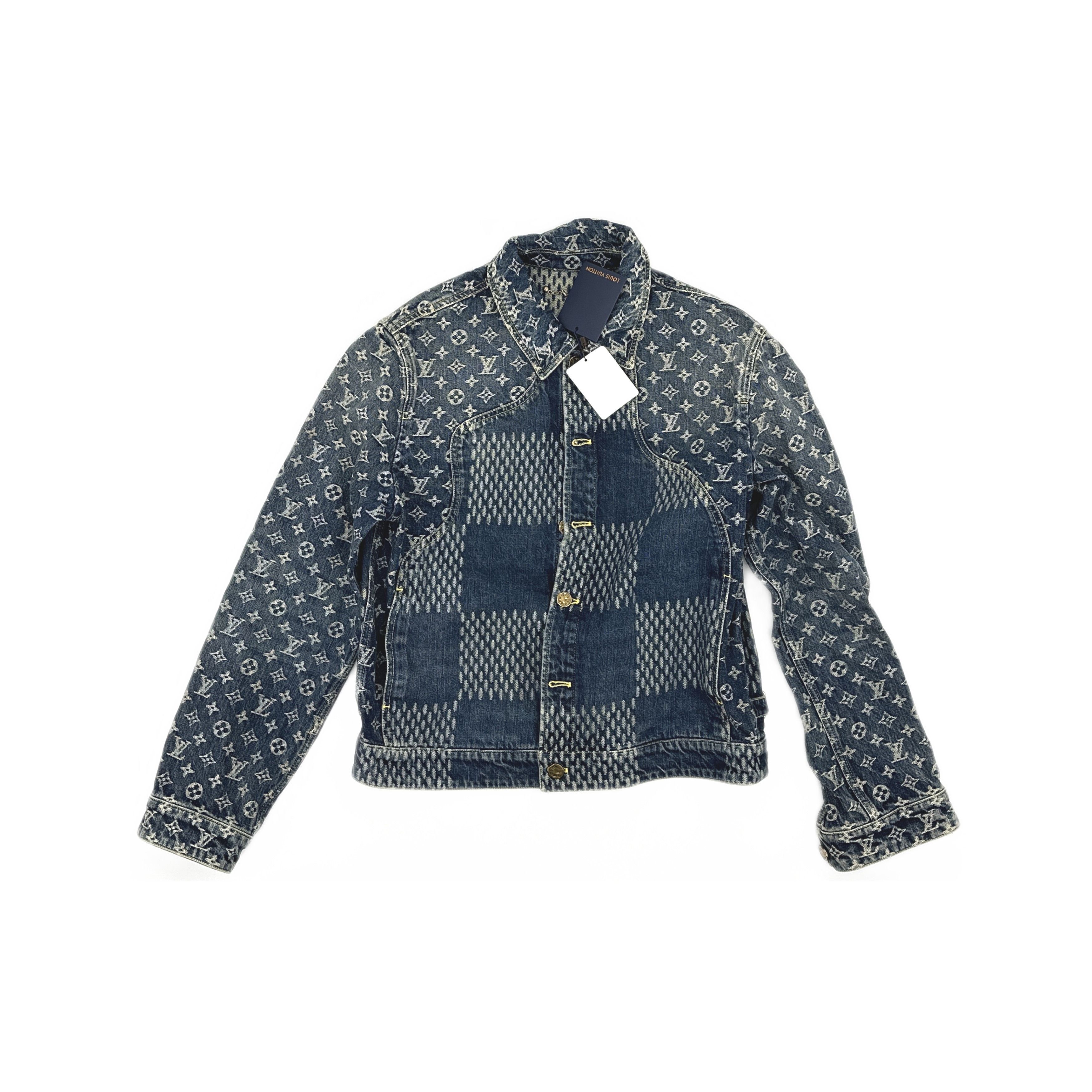 Louis Vuitton Louis Vuitton x Nigo Giant Damier Denim Jacket 48 Size US M / EU 48-50 / 2 - 1 Thumbnail