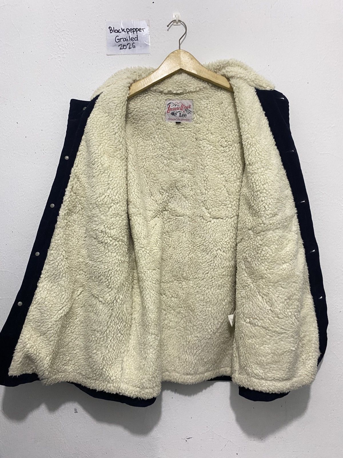 Lee Lee Leesure Wear Sherpa Corduroy Jacket Size US L / EU 52-54 / 3 - 8 Thumbnail