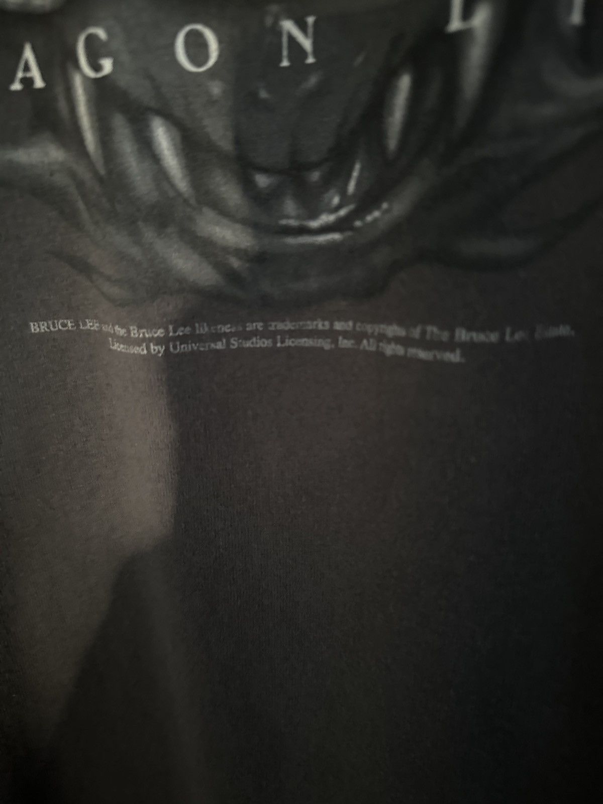 Vintage Vintage Bruce Lee Dragon Eyes Movie T Shirt Dark Gray Size US XL / EU 56 / 4 - 6 Thumbnail