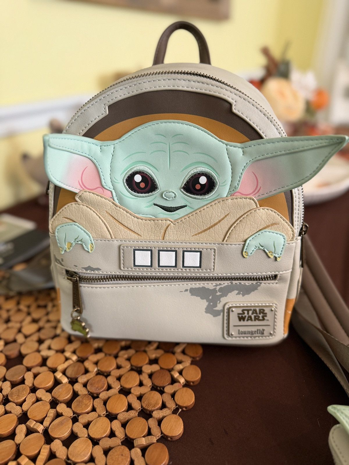 Star Wars YODA LOUNGEFLY STAR WARS BACKPACK AND MATCHING WALLET Size ONE SIZE - 1 Thumbnail