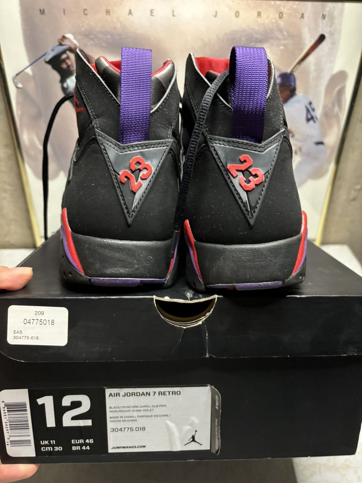 Jordan Brand Air Jordan 7 Retro 2012 raptor Size US 12 / EU 45 - 7 Thumbnail