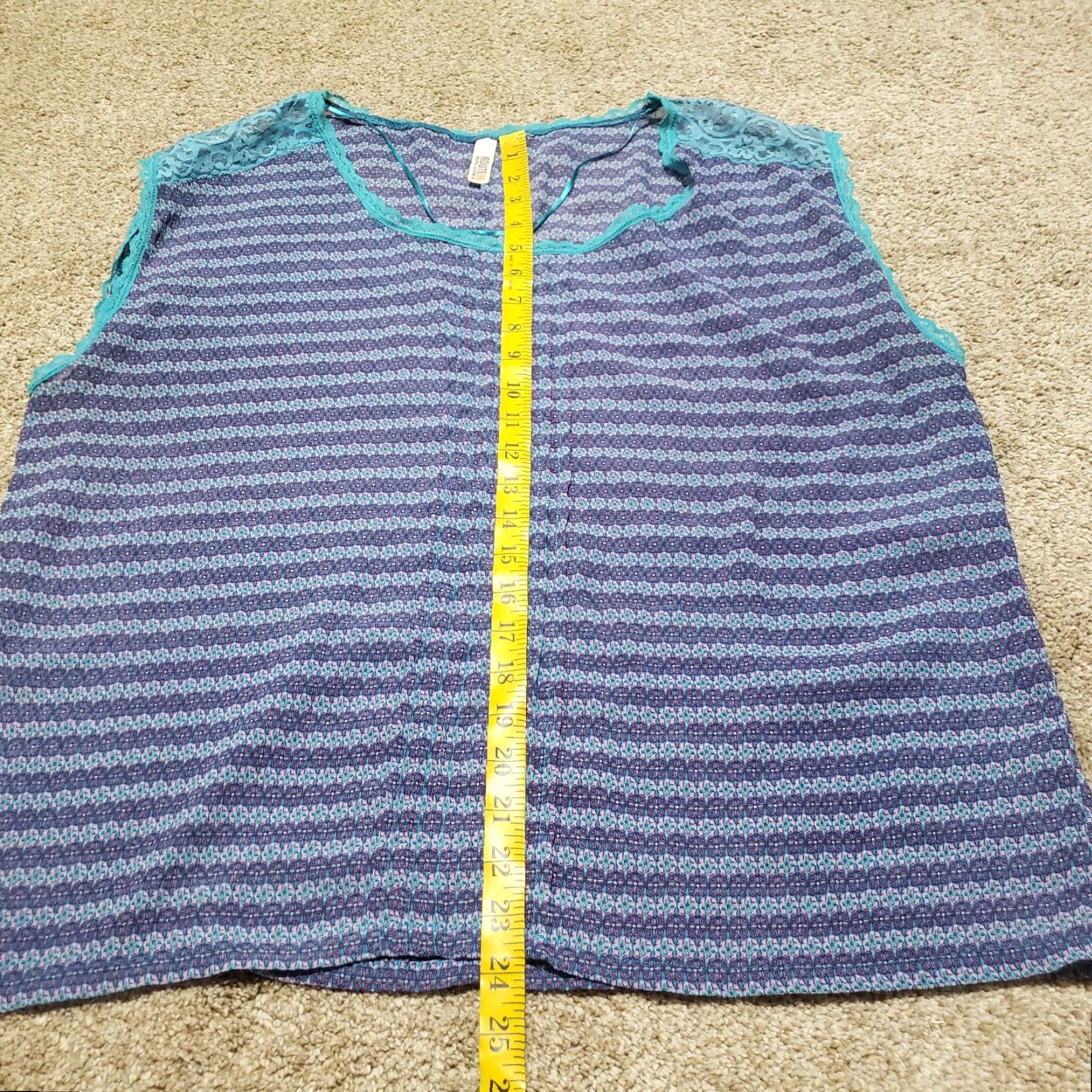 Route 66 VINTAGE Route 66 Tank Top Shirt Women Large Blue Sleeveless 90s Style Summer Apparel Size L / US 10 / IT 46 - 6 Thumbnail