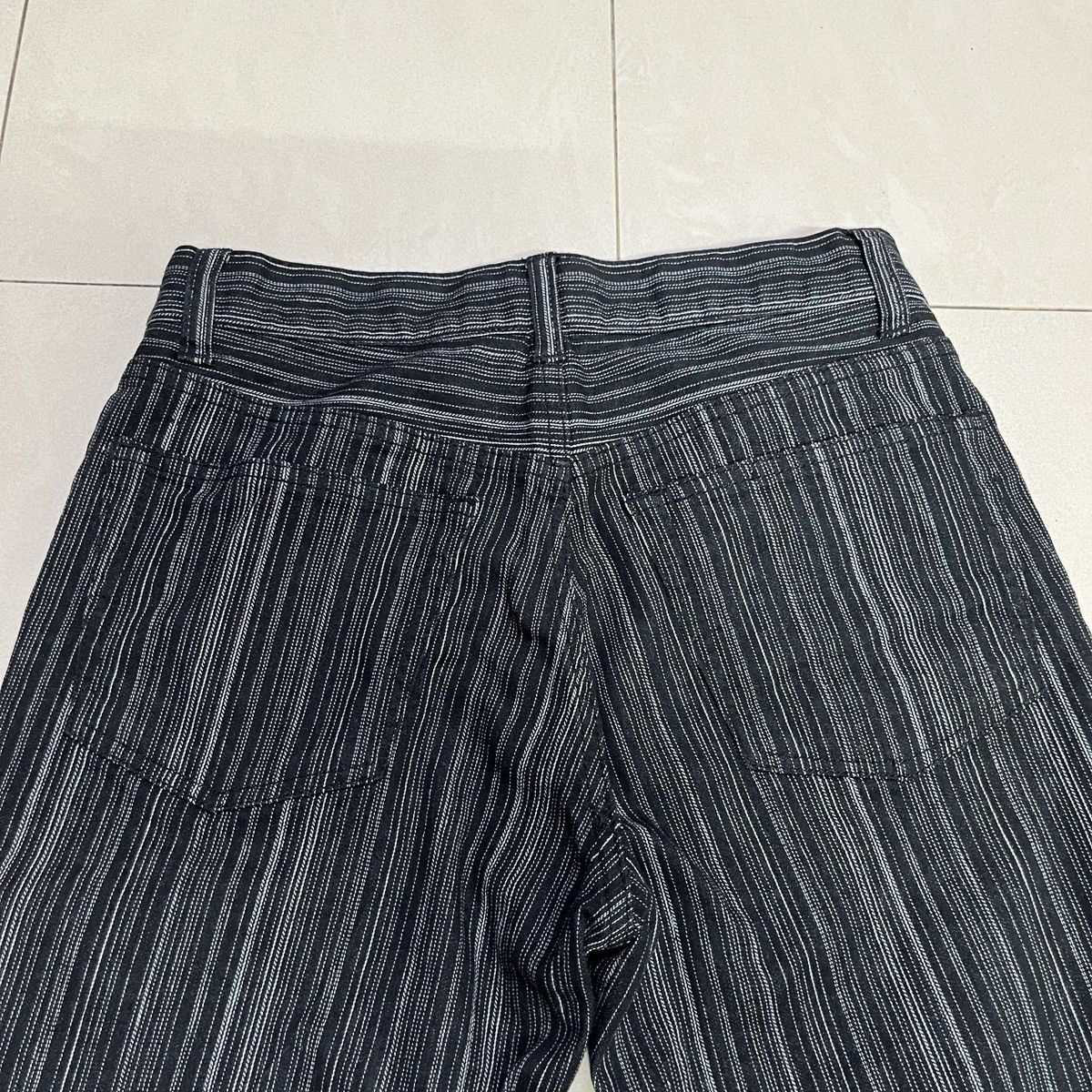Japanese Brand Vintage Stripes Flare Pants Size US 29 - 12 Thumbnail