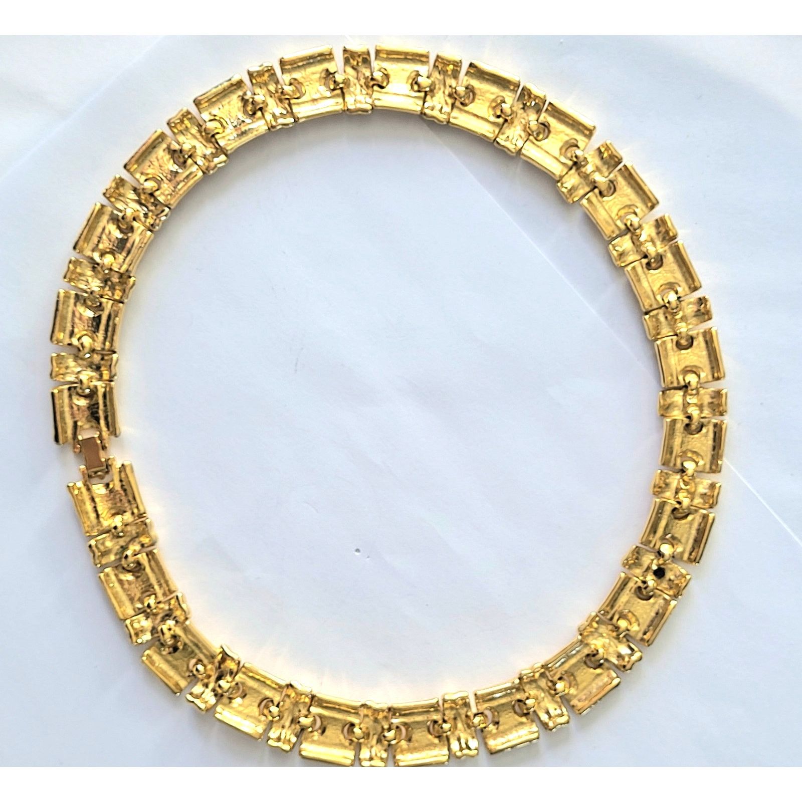 & Other Stories VTG Statement Collar Necklace – Gold-Tone Multi-Color Jewels Size ONE SIZE - 7 Thumbnail