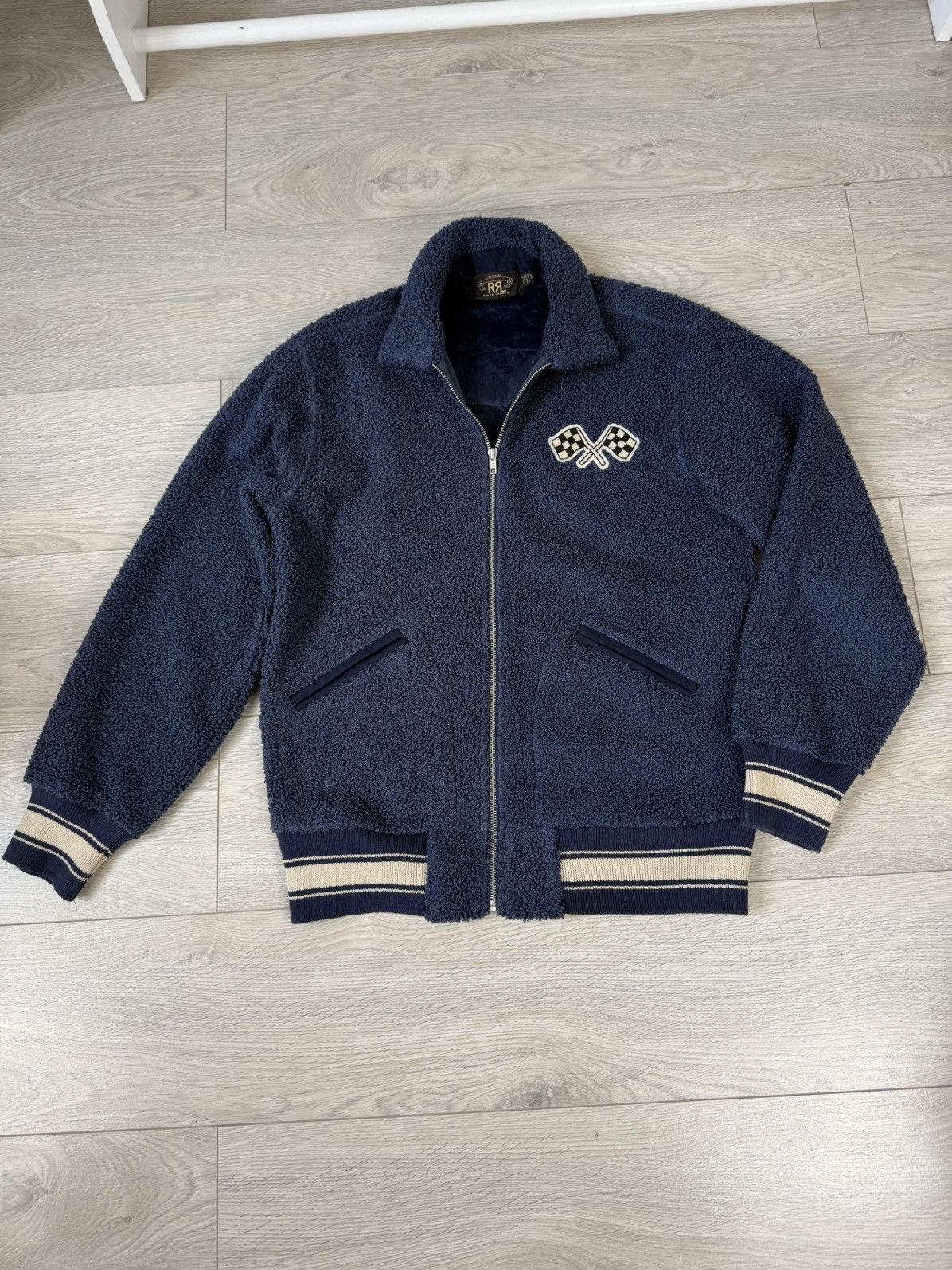 Ralph Lauren RRL Ralph Lauren Fleece Racing Bomber Jacket Size US M / EU 48-50 / 2 - 3 Thumbnail