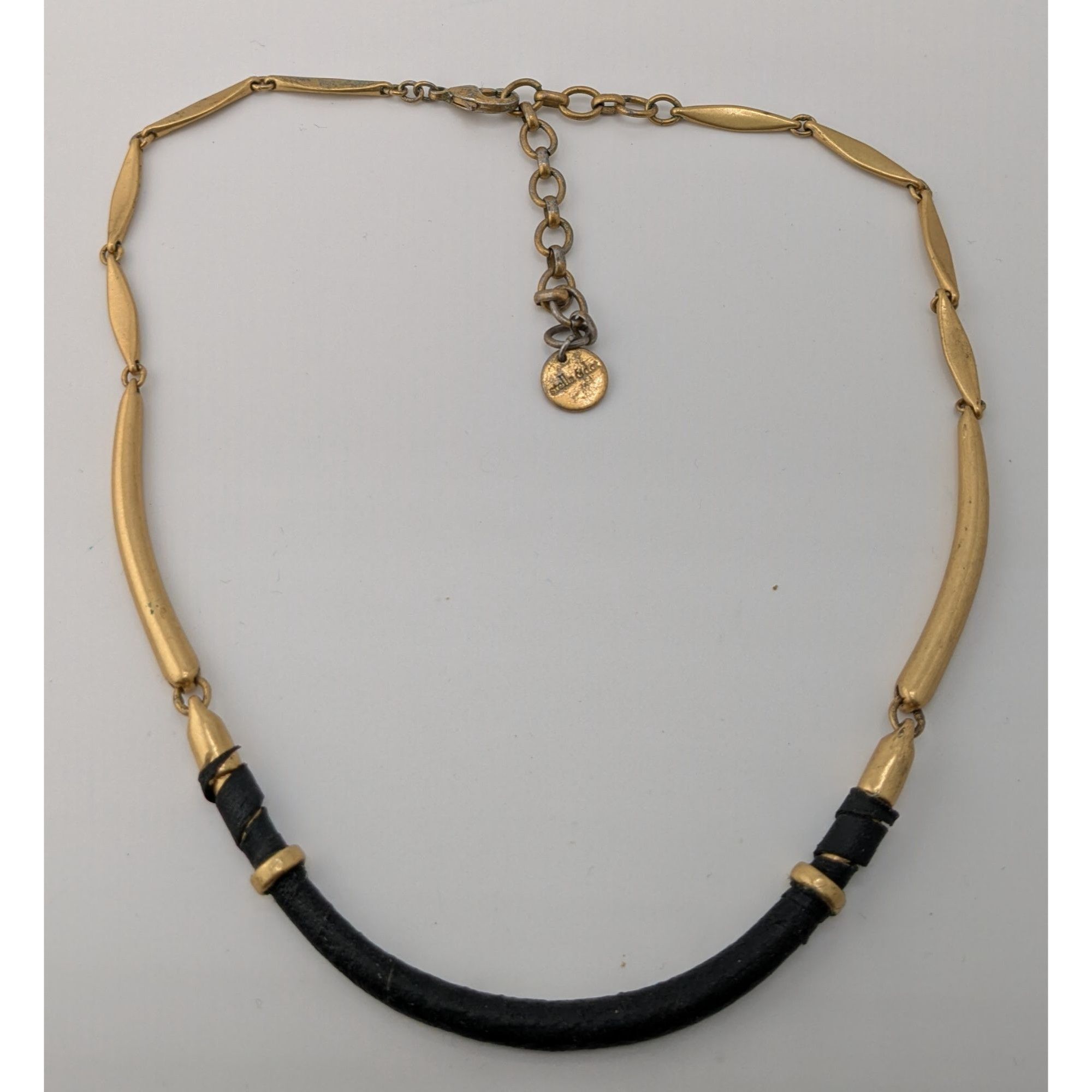 Other Stella & Dot Marcell Choker Collar Black And Gold Tone Neckl Size ONE SIZE - 6 Thumbnail