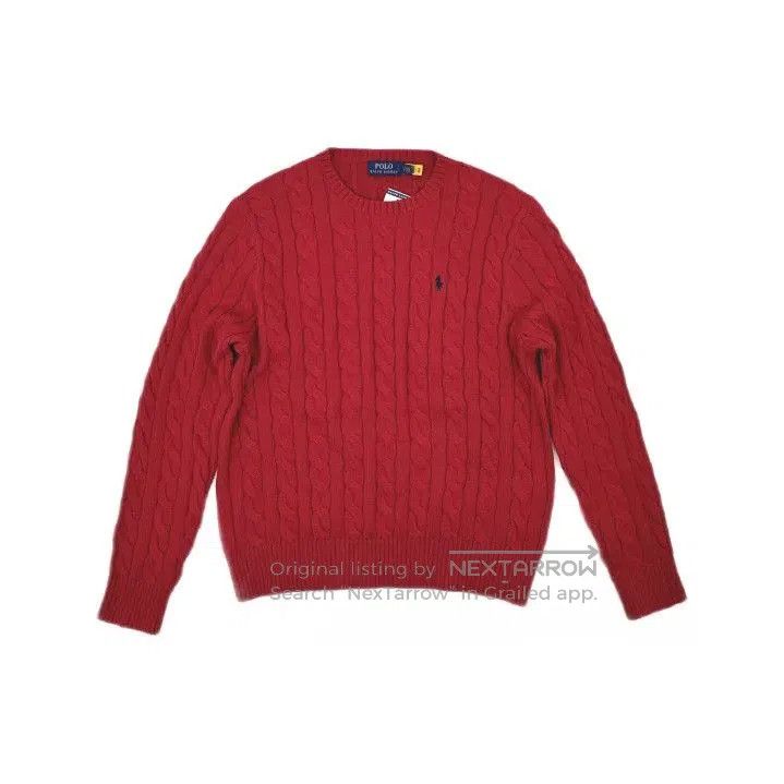 Polo Ralph Lauren Polo Ralph Lauren SS23 Cable Knit Logo Sweater. Size US L / EU 52-54 / 3 - 2 Thumbnail