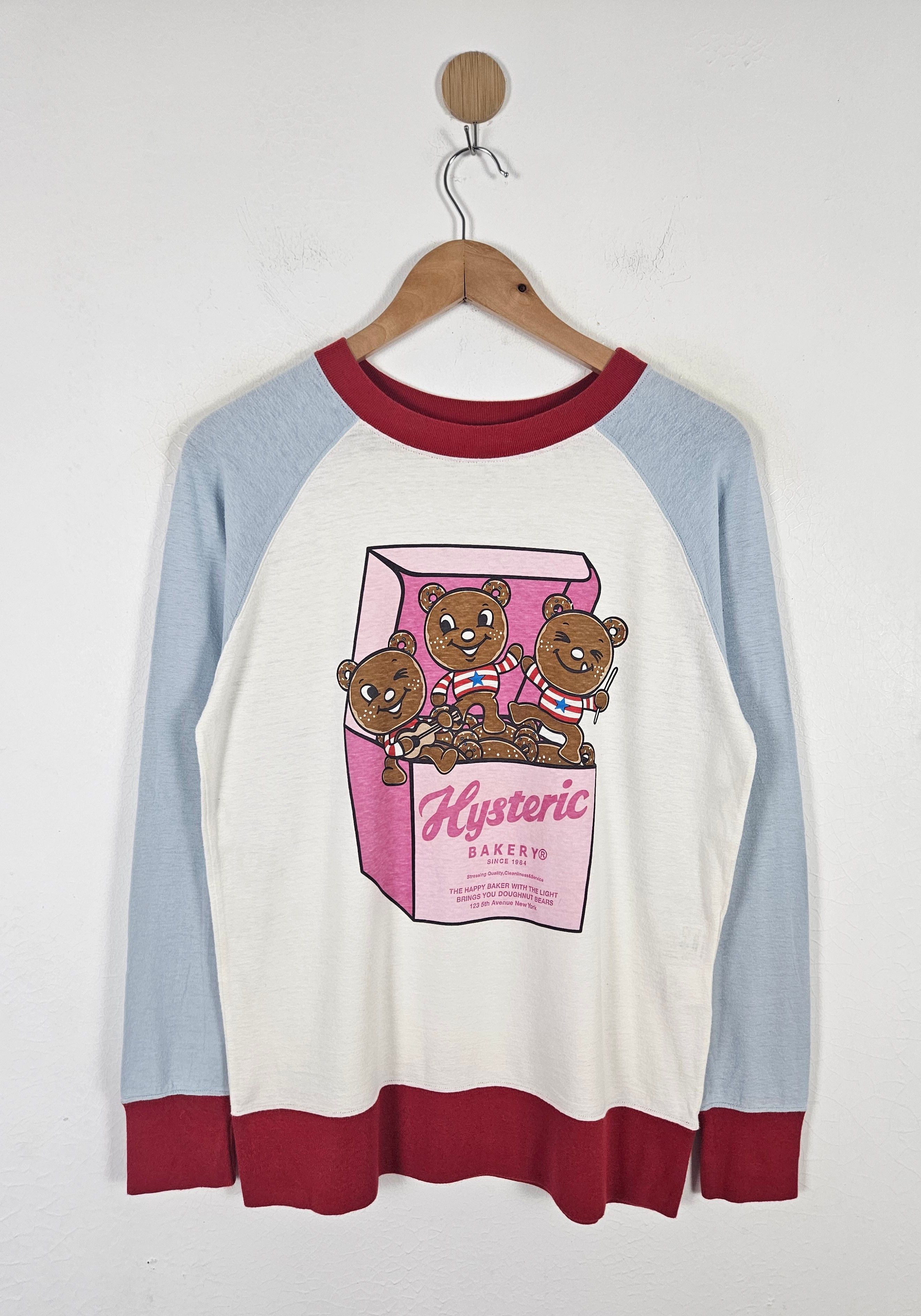 Hysteric Glamour Hysteric Glamour “Hysteric Bakery” Raglan Long Sleeve Top Size US M / EU 48-50 / 2 - 1 Thumbnail