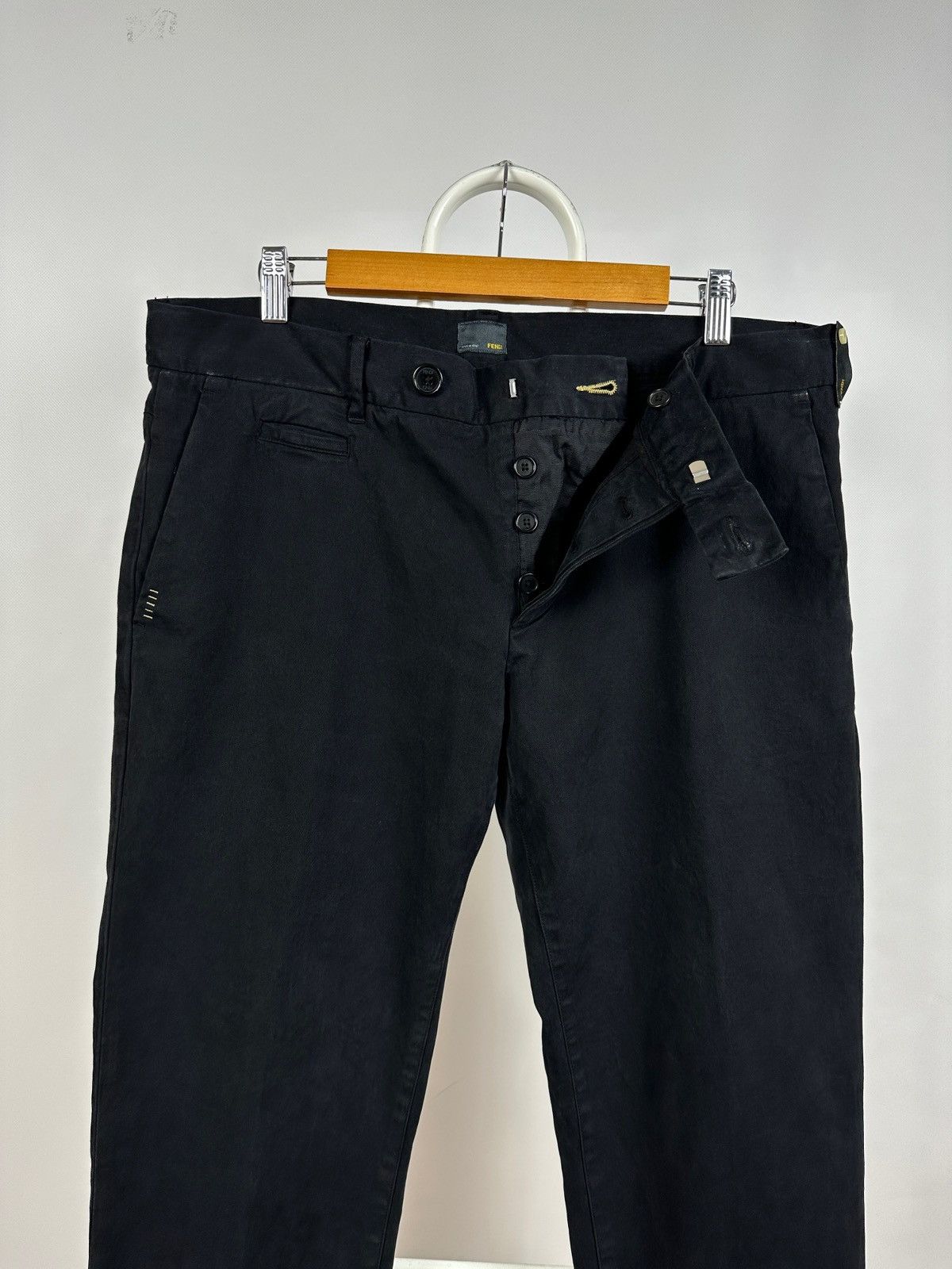Fendi Fendi Black Trousers Pants Size US 34 / EU 50 - 9 Thumbnail