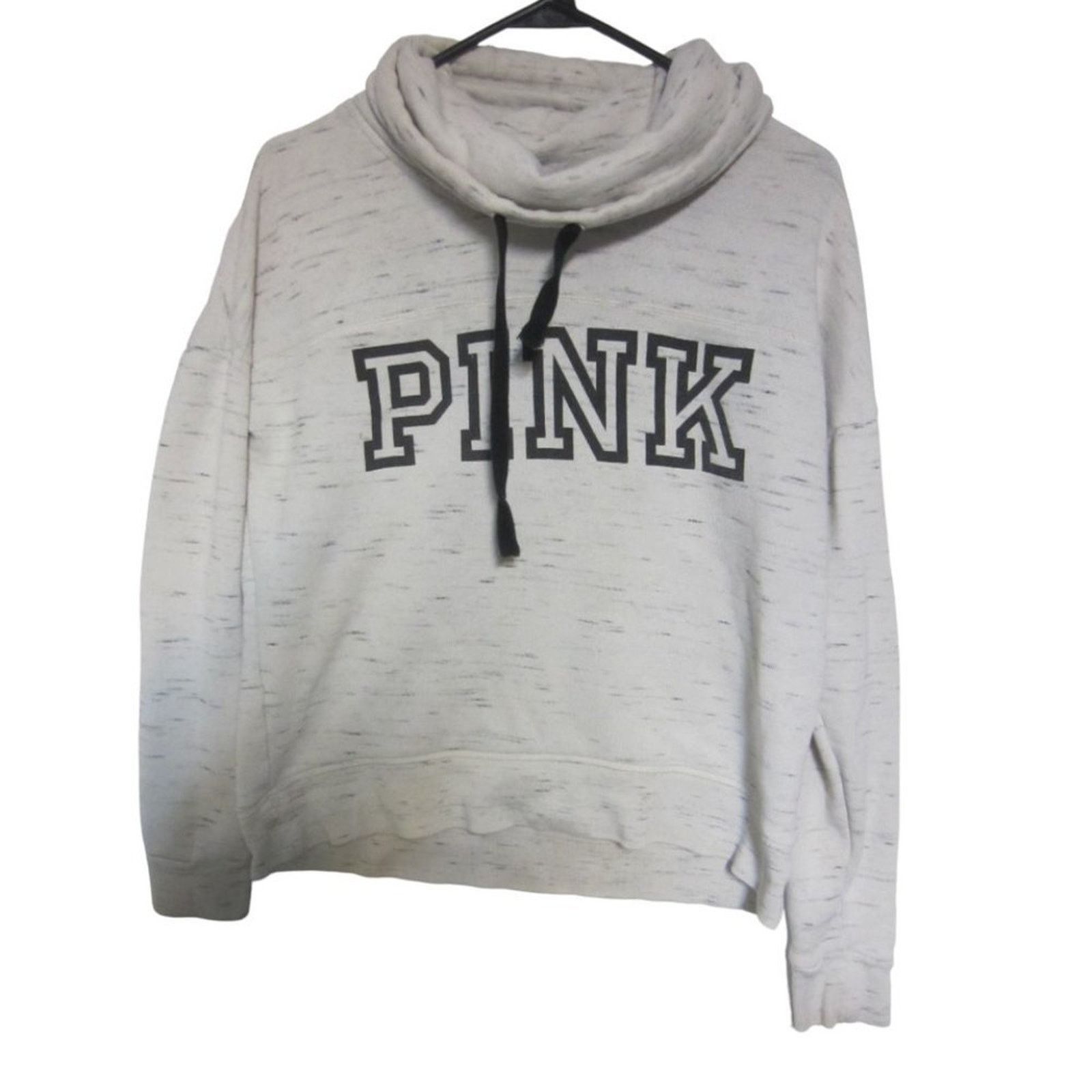 Pink Pink Victoria Secret Gray With Black Graphic High Neck XS Size XS / US 0-2 / IT 36-38 - 2 Thumbnail