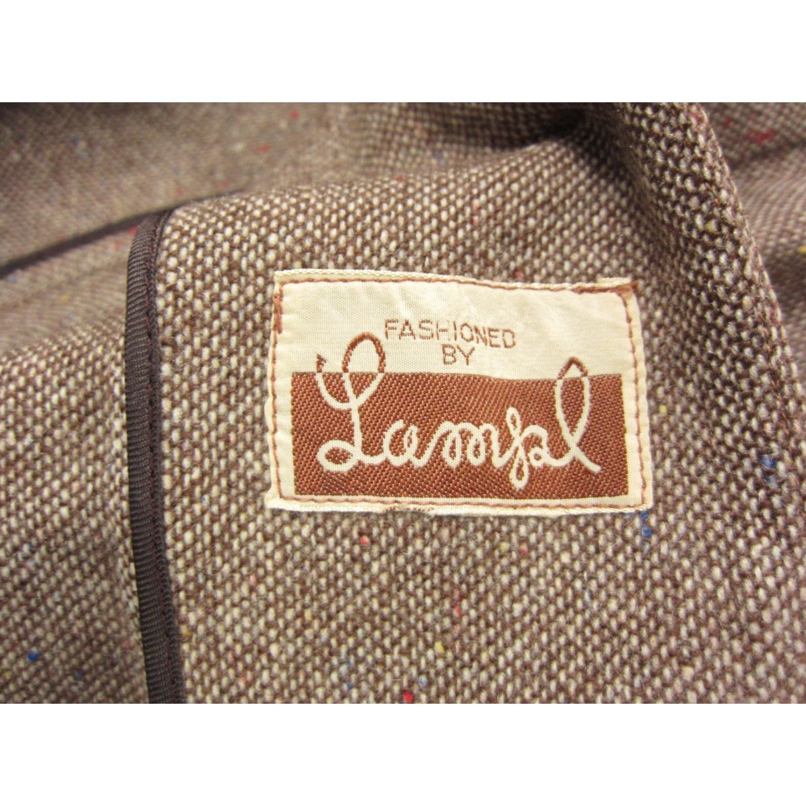 Vintage VINTAGE Fashioned by Lampl Tweed Jacket Womens Small Brown Blazer Coat 50s 60s 80s 90s Classic Size S / US 4 / IT 40 - 5 Thumbnail