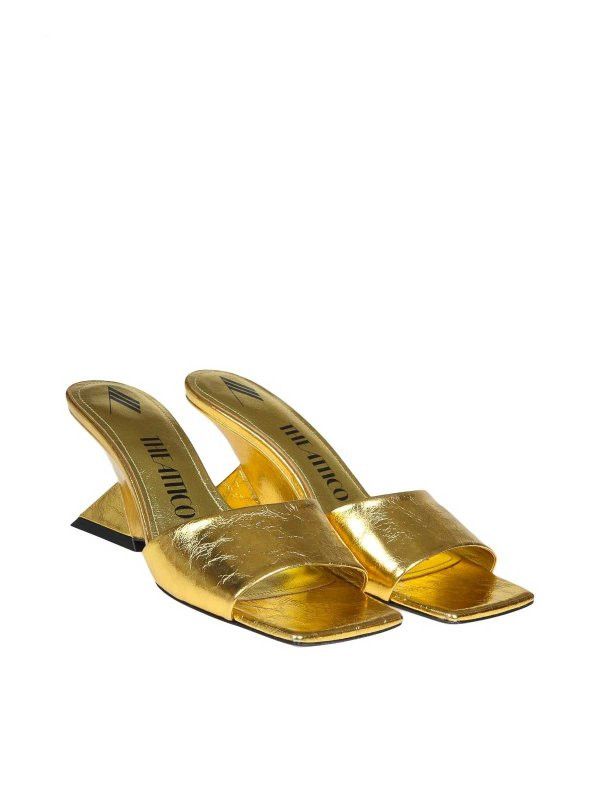 The Attico o1mle0526 Cheope Mules in Gold Size US 10 / IT 40 - 2 Thumbnail