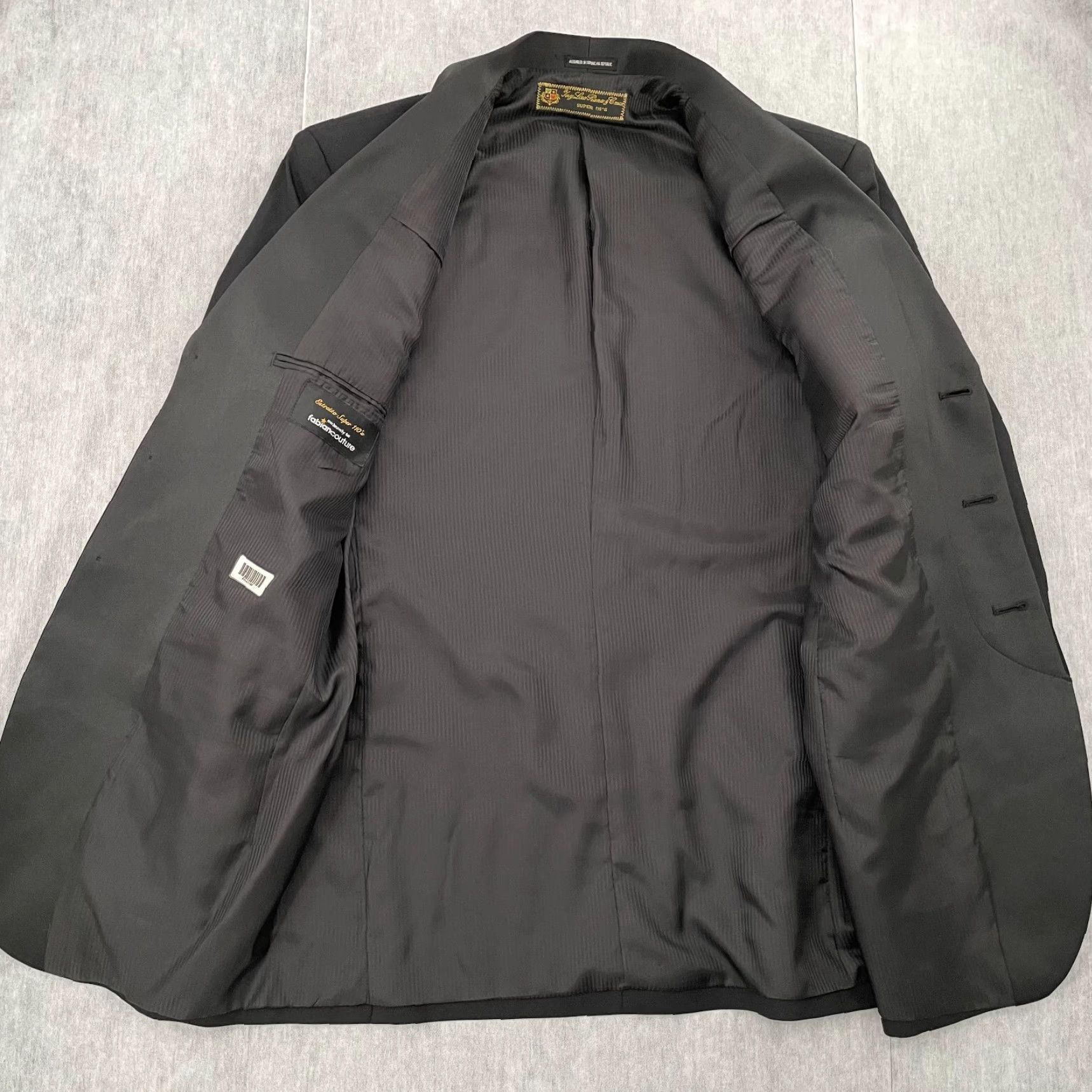 Loro Piana VINTAGE Loro Piana Blazer Coat Men 40L Single-Breasted Formal Business Black Super 110s Size 40R - 3 Thumbnail