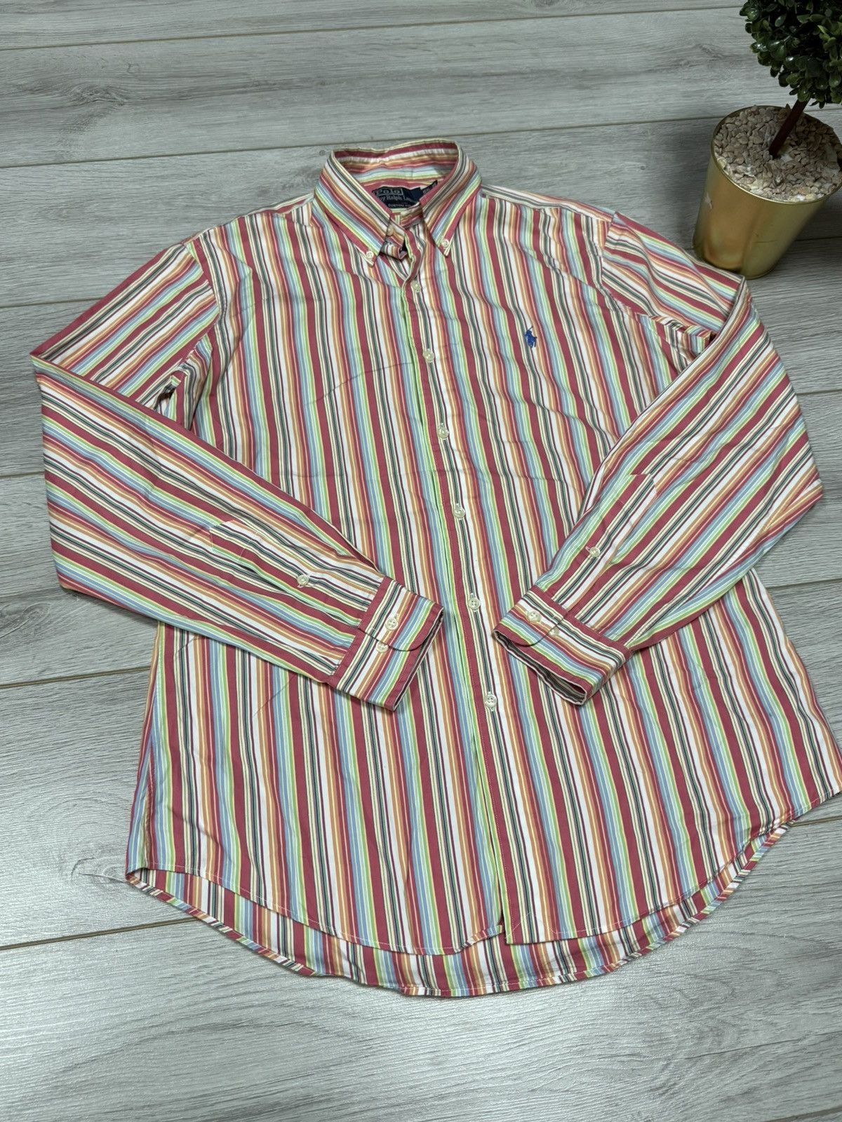 Polo Ralph Lauren Ralph Lauren POLO vintage stripped shirt buttons Size US M / EU 48-50 / 2 - 6 Thumbnail