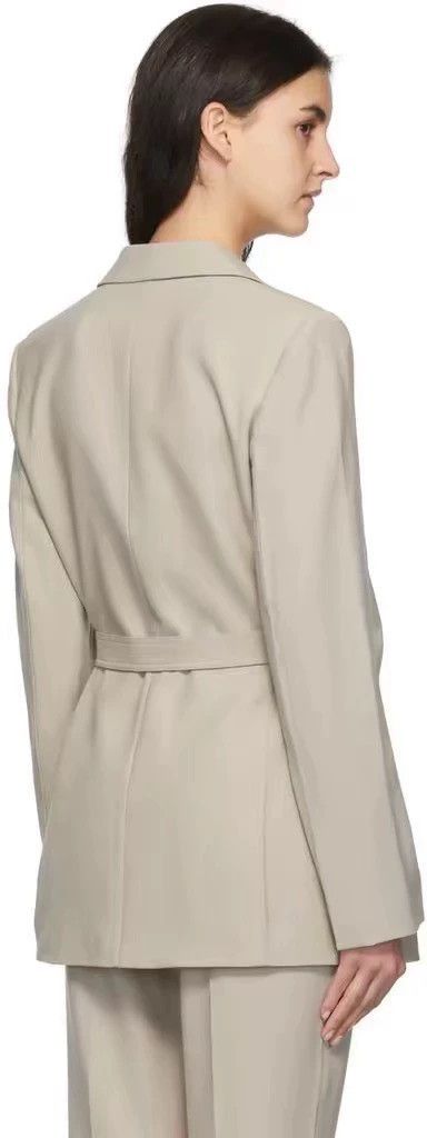 Helmut Lang Helmut Lang size 4A light beige wool blend suit jacket with Size XL / US 12-14 / IT 48-50 - 3 Thumbnail