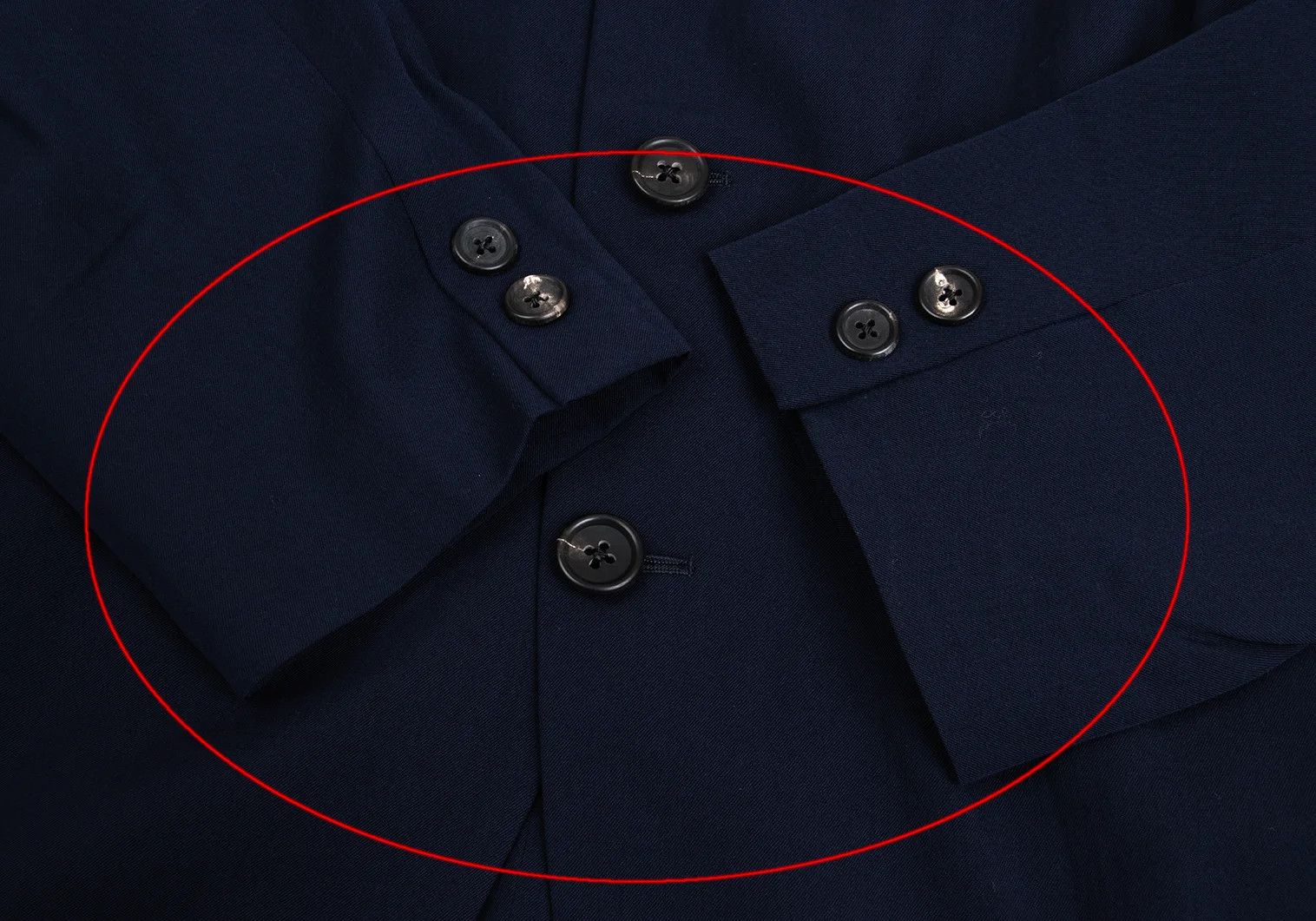 Yohji Yamamoto Yohji Yamamoto Wool Gabardine Jacket Navy M Size US M / EU 48-50 / 2 - 7 Thumbnail