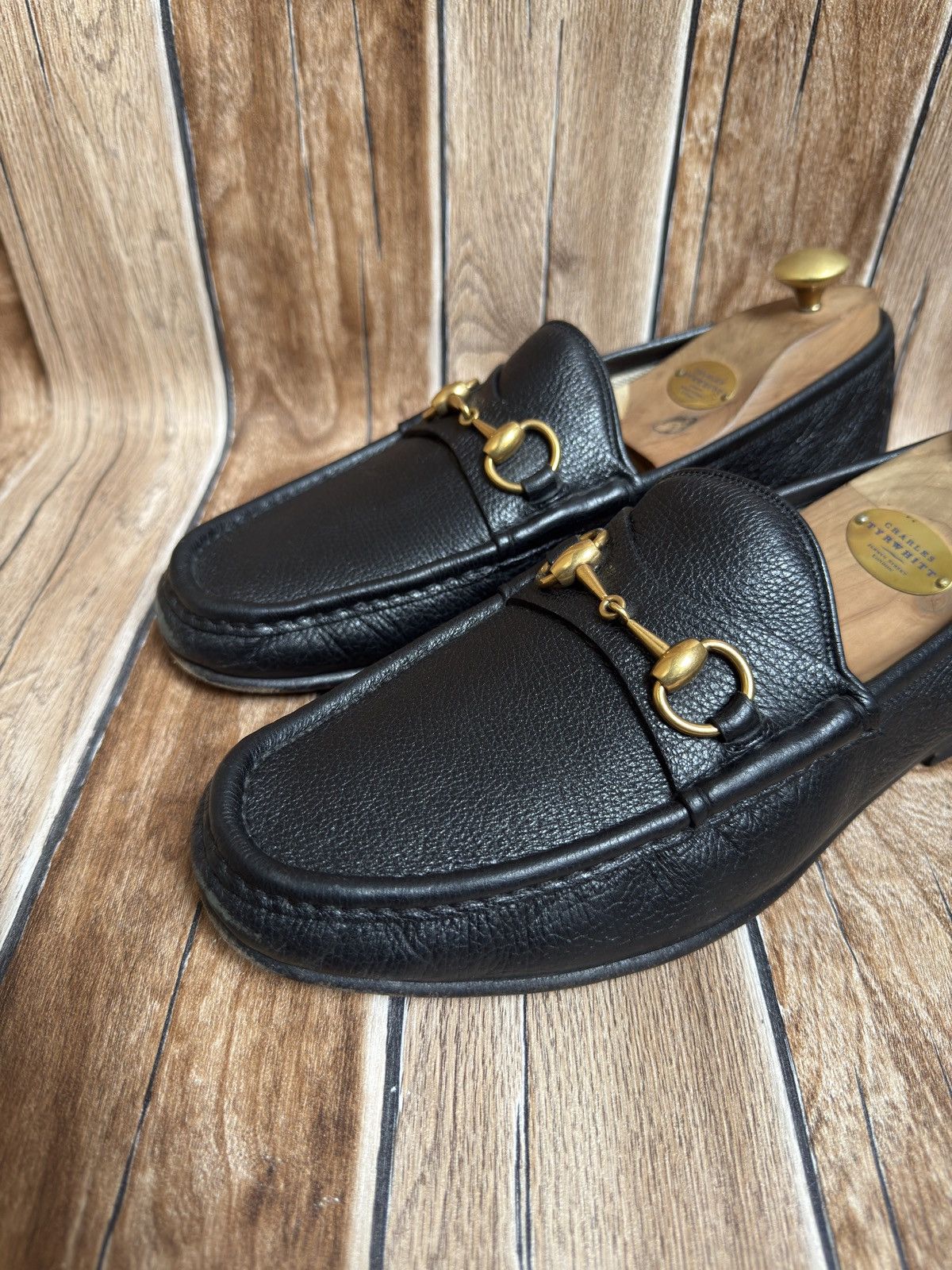 Gucci × Vintage 1953 horsebit grain loafers Size US 8 / EU 41 - 3 Thumbnail