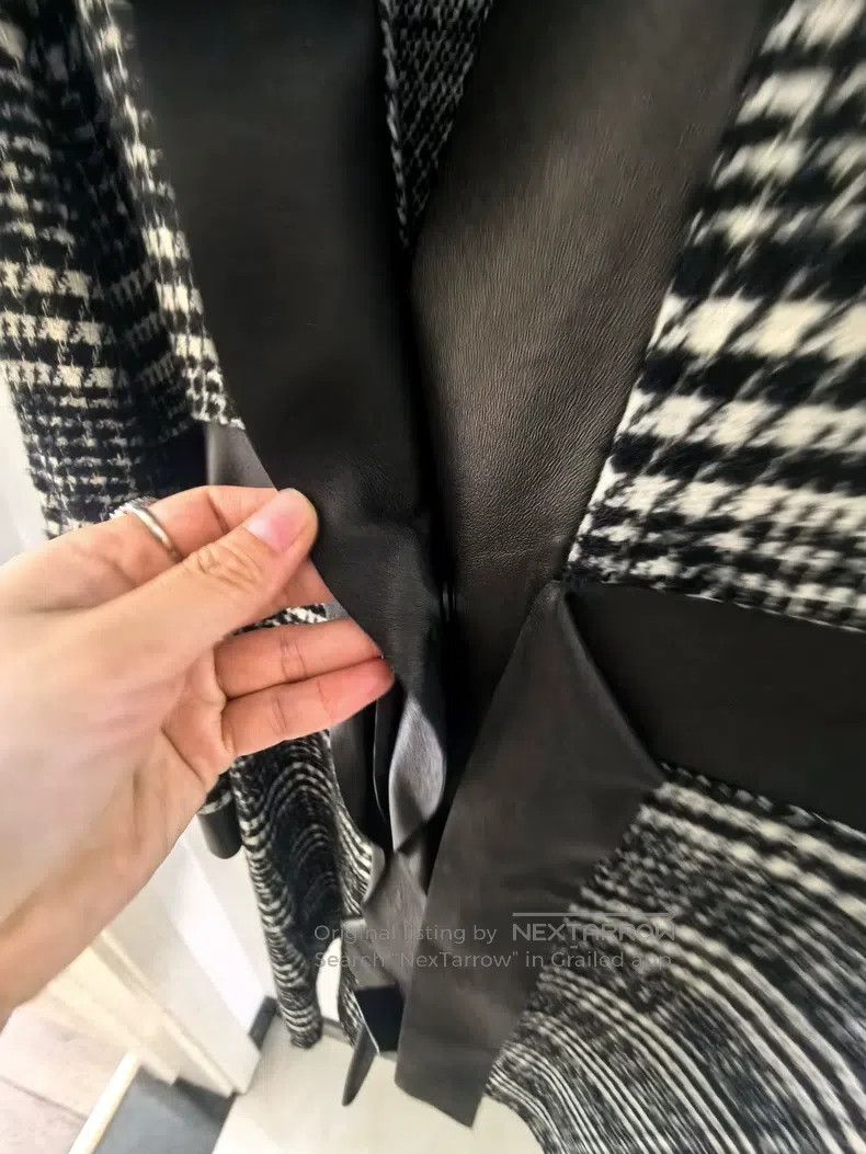 Valentino Valentino Houndstooth coat Size L / US 10 / IT 46 - 5 Thumbnail